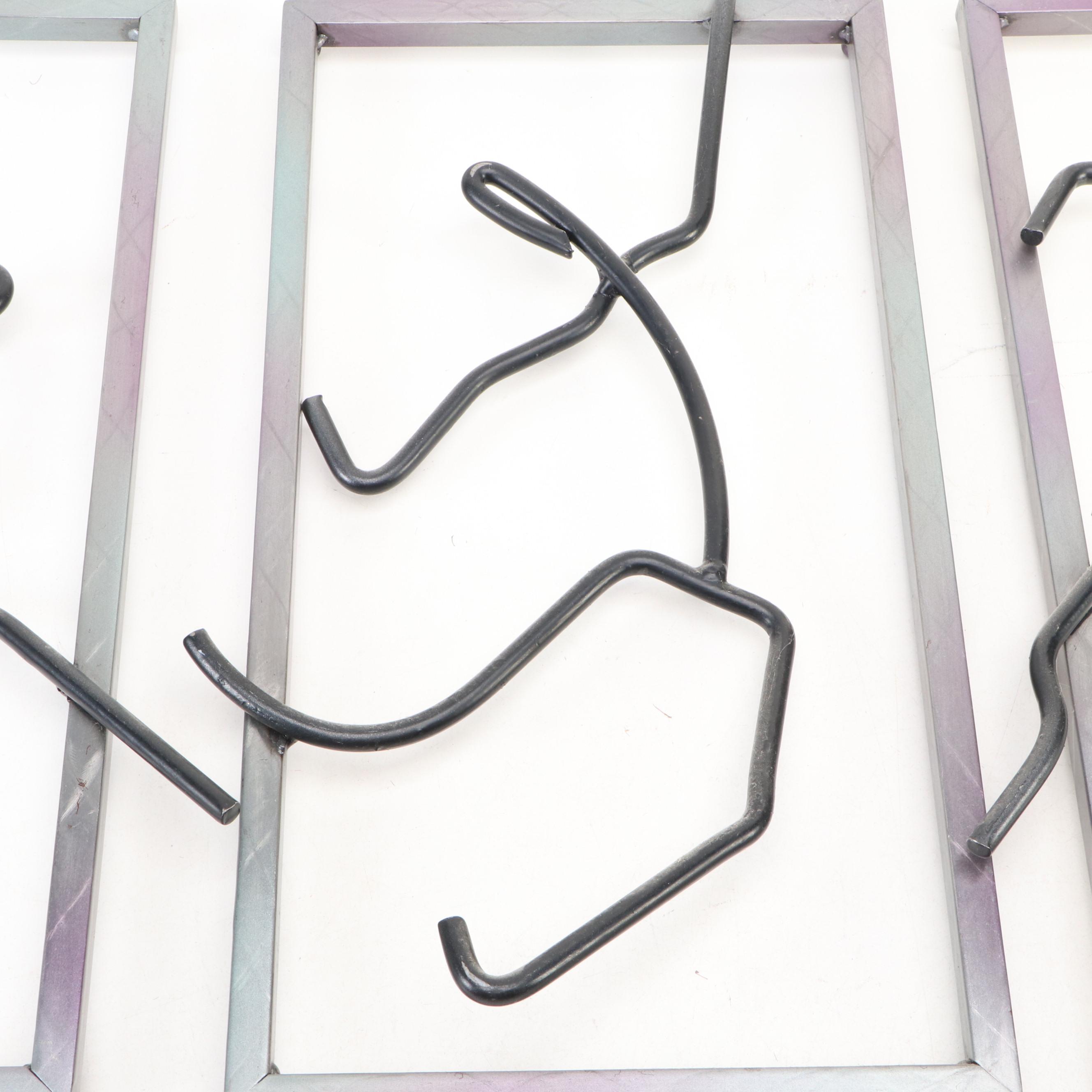 Artisan House "Pantomime" Three-Part Wall Sculpture