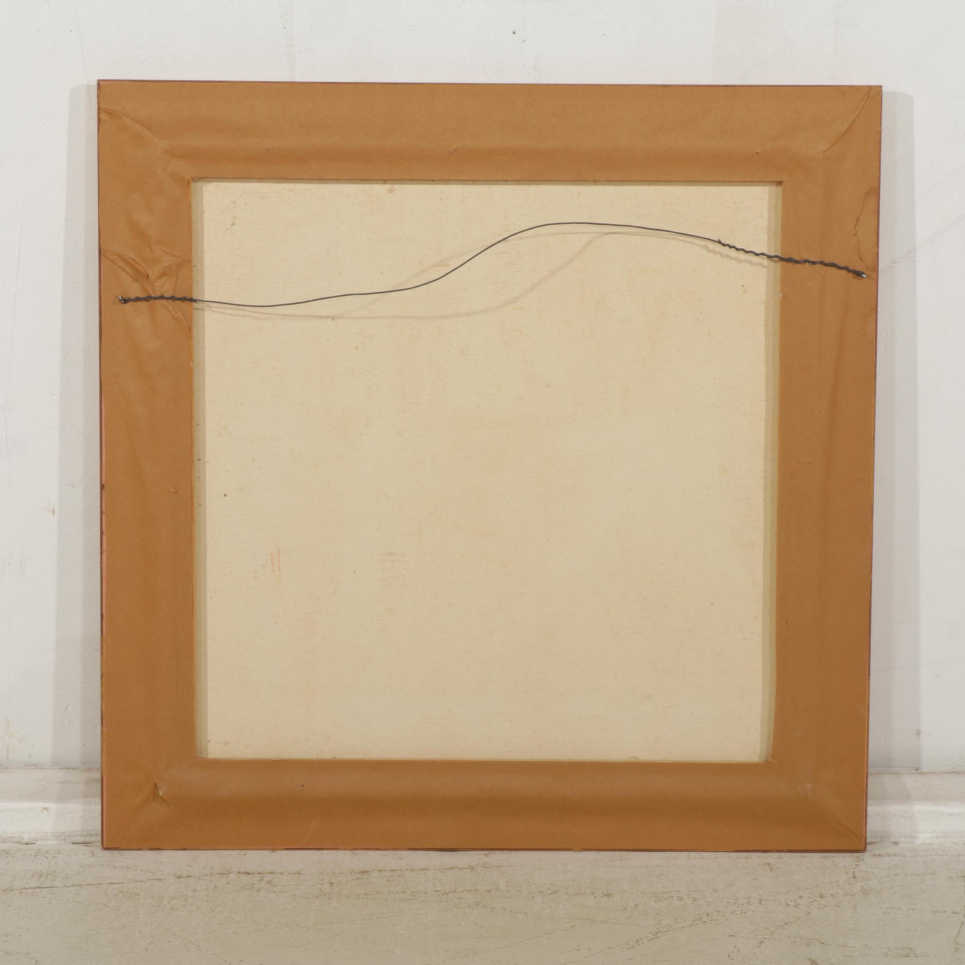 Roy Hustin Portrait of Sitting Woman Impasto Oil Painting, Late 20th Century