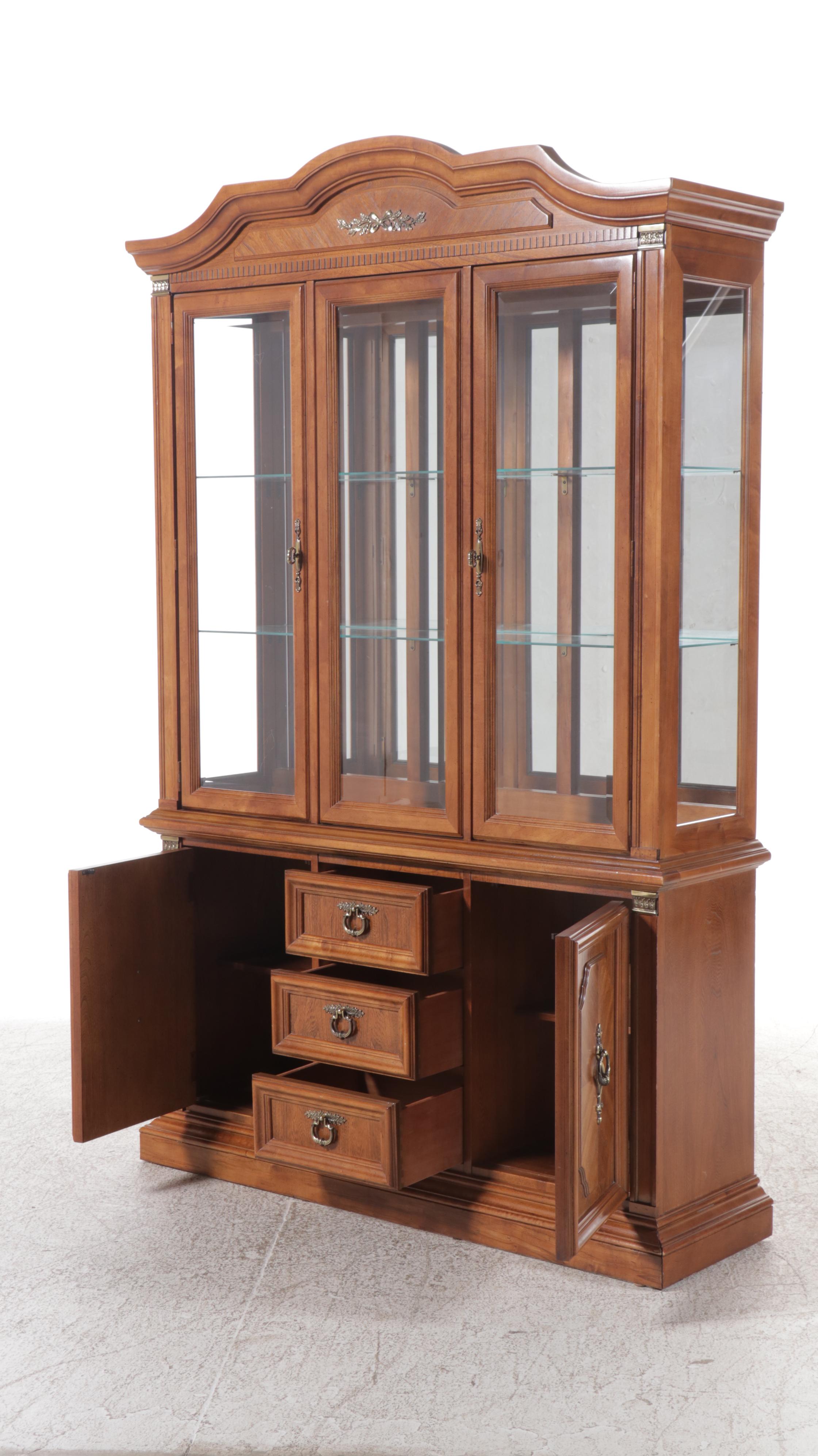 Stanley Furniture Walnut China Cabinet