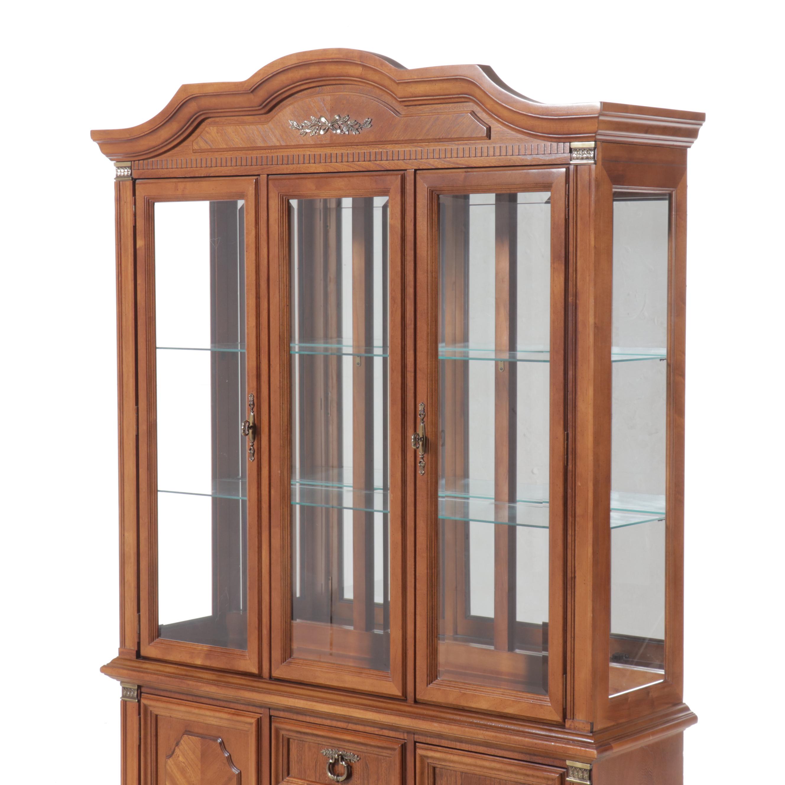 Stanley Furniture Walnut China Cabinet