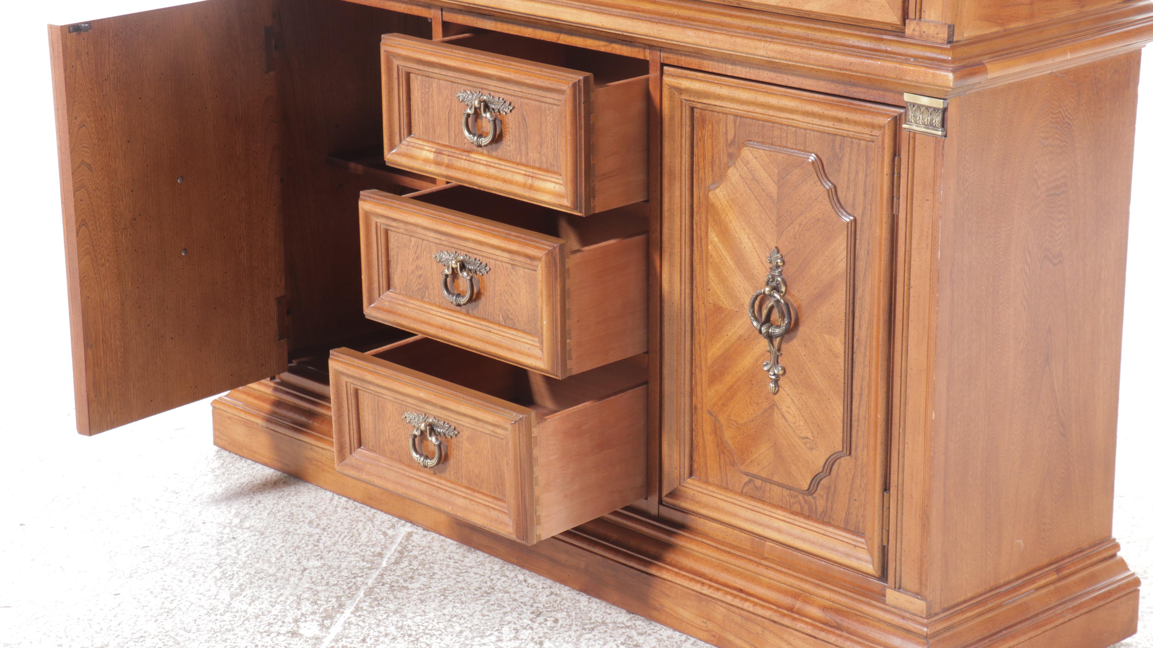 Stanley Furniture Walnut China Cabinet