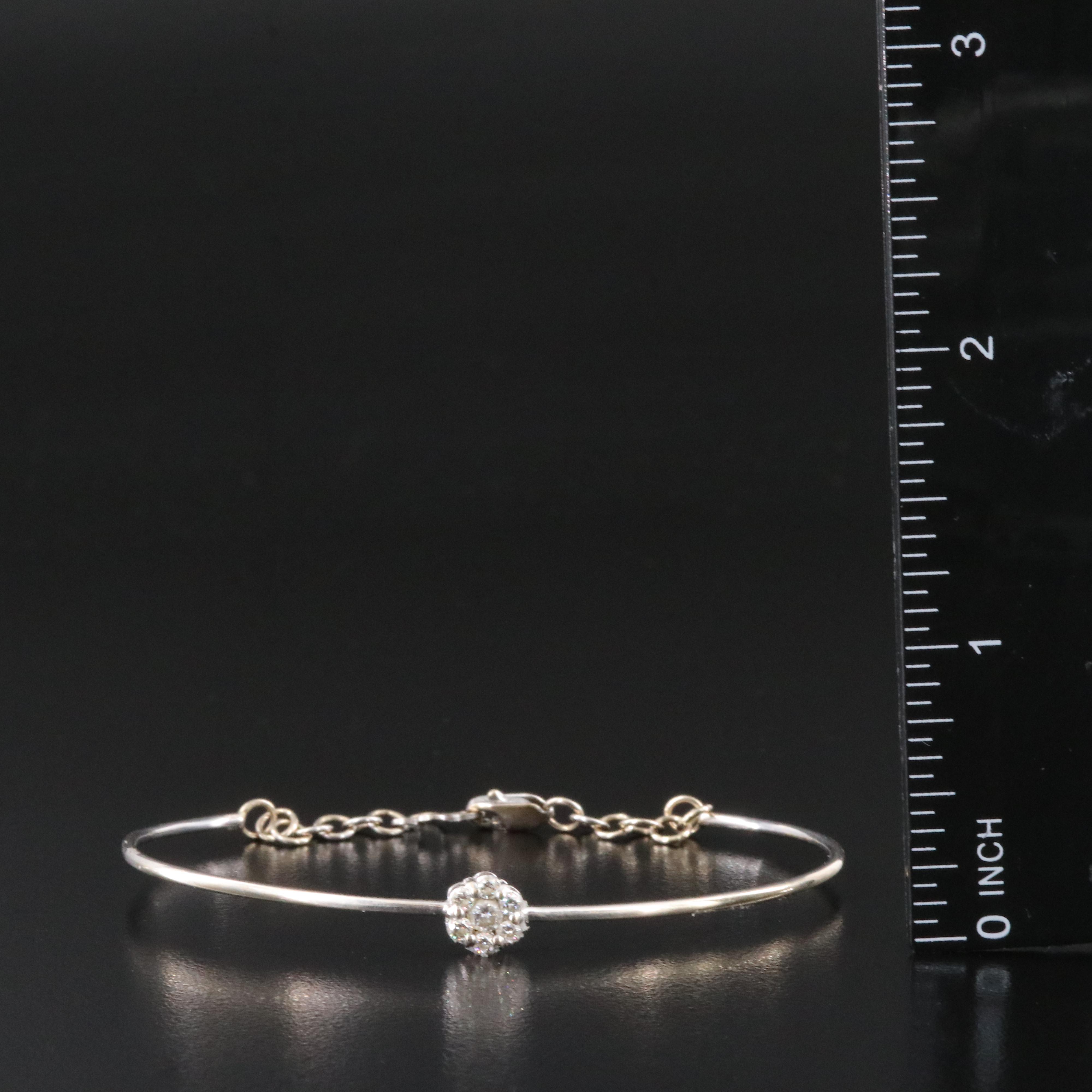 18K 0.26 CTW Diamond Bangle