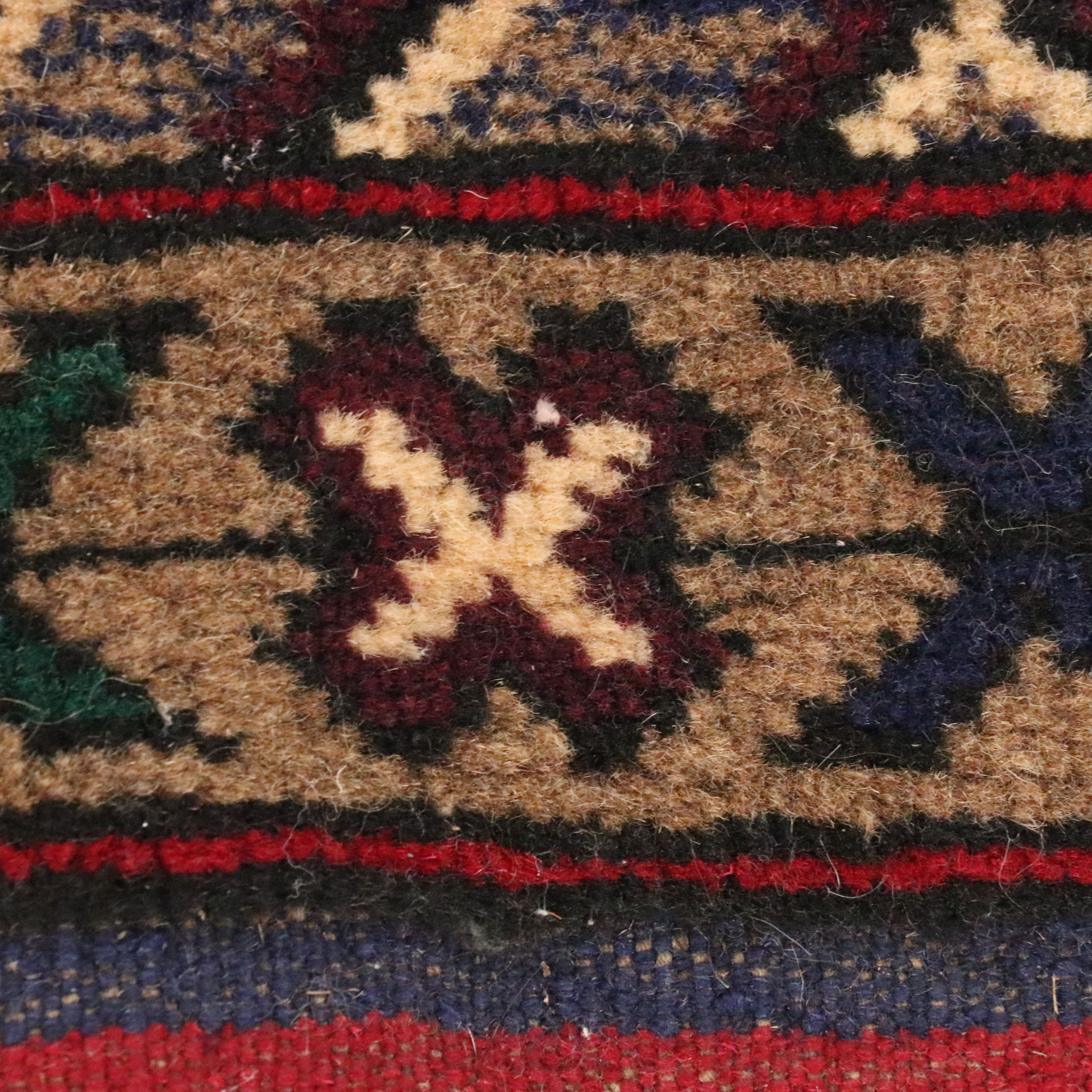 2'9 x 4'6 Hand-Knotted Afghan Baluch Accent Rug