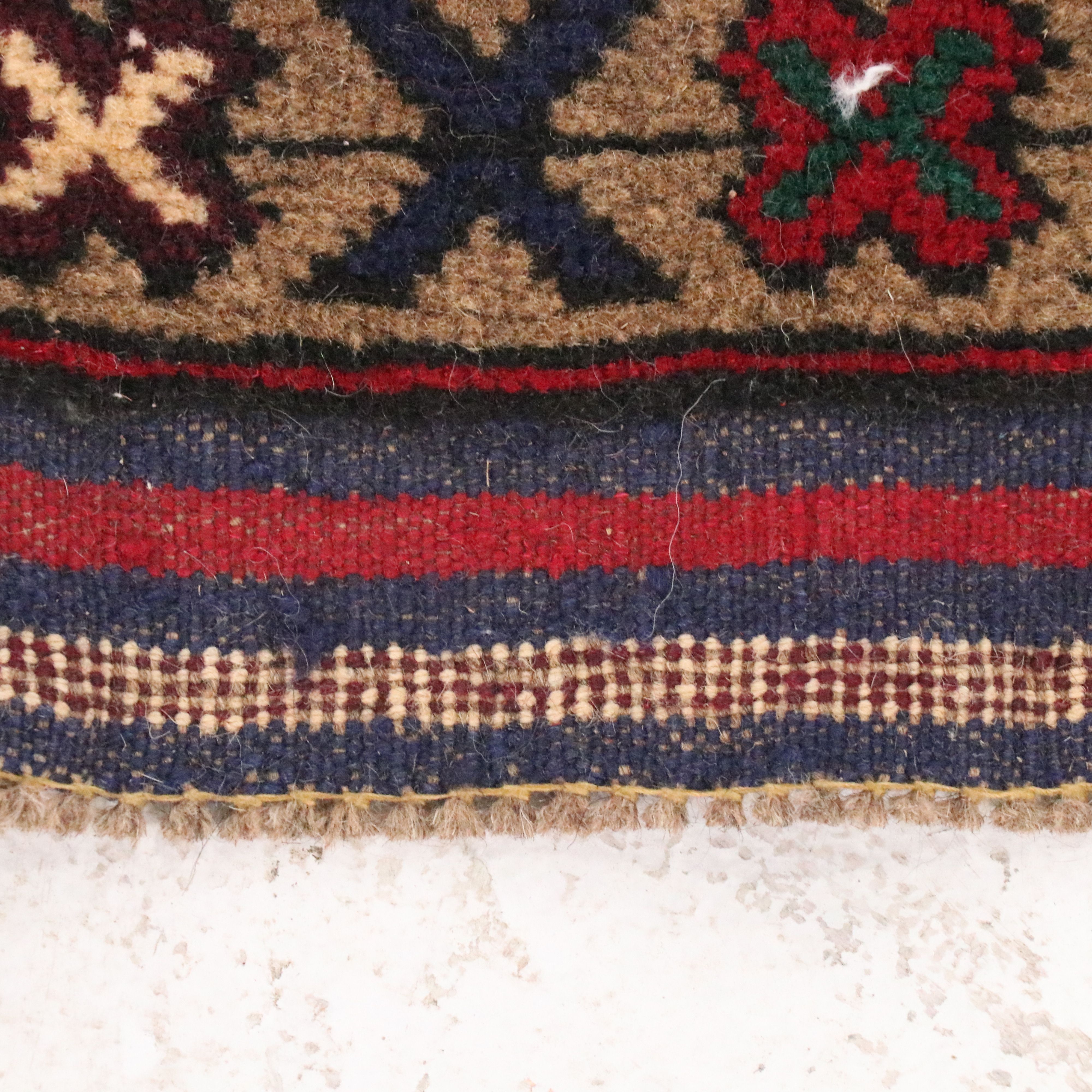 2'9 x 4'6 Hand-Knotted Afghan Baluch Accent Rug