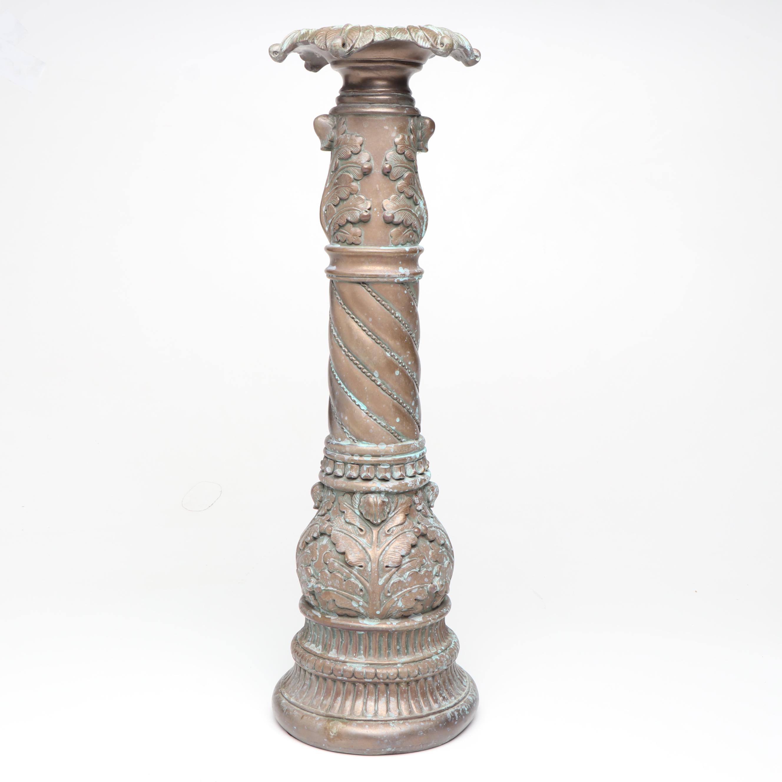 Resin Pillar Candle Holder