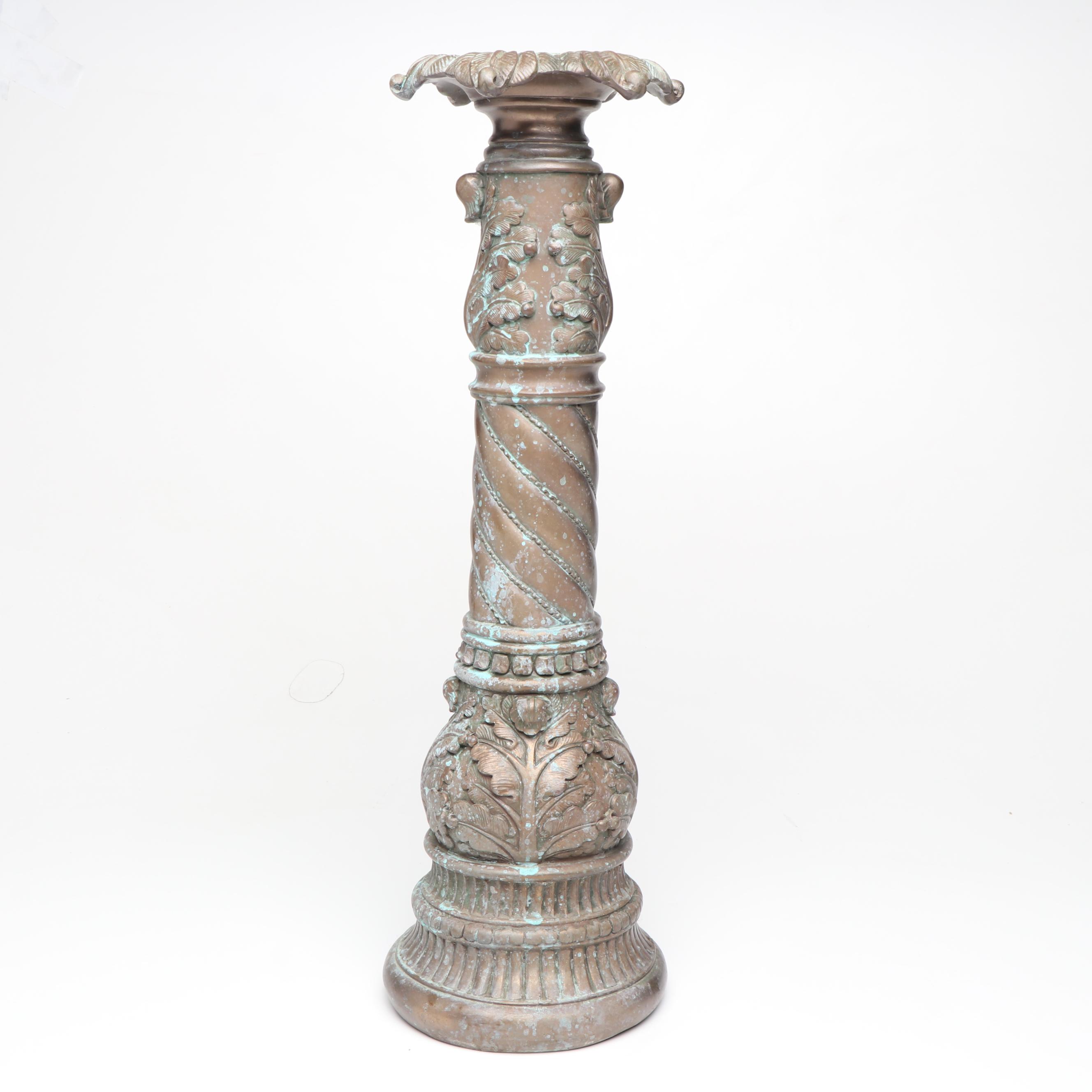 Resin Pillar Candle Holder