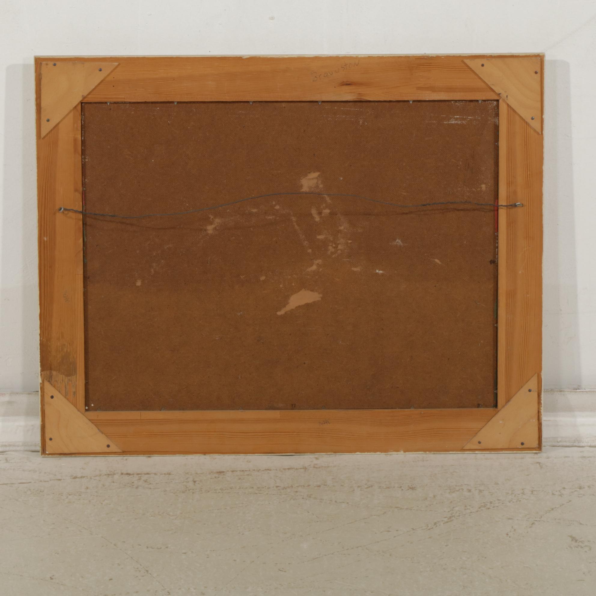 Horace Leonard Braunston Riverside Forest at Sunrise Landscape Oil Painting