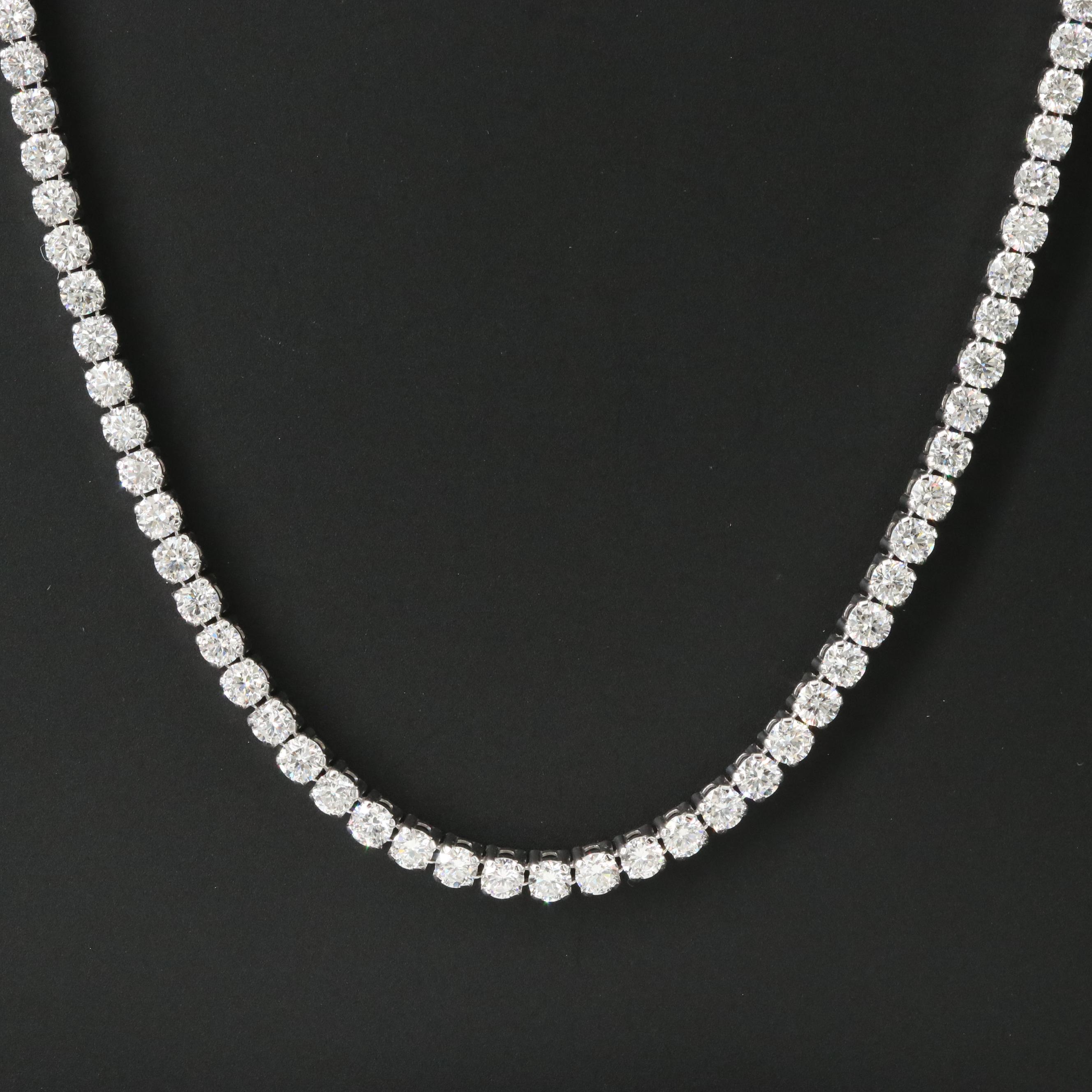 14K 8.00 CTW Lab Grown Diamond Necklace