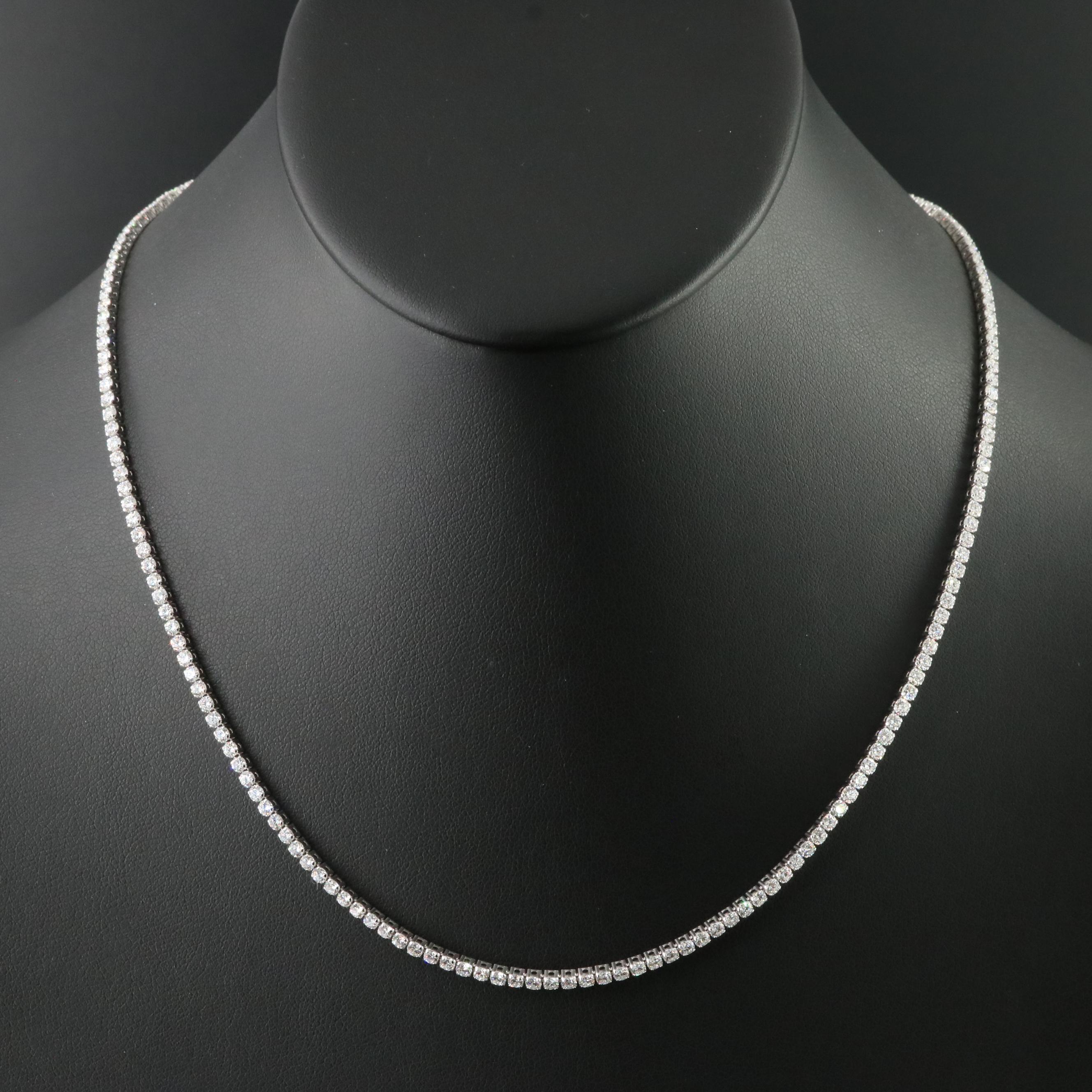14K 8.00 CTW Lab Grown Diamond Necklace