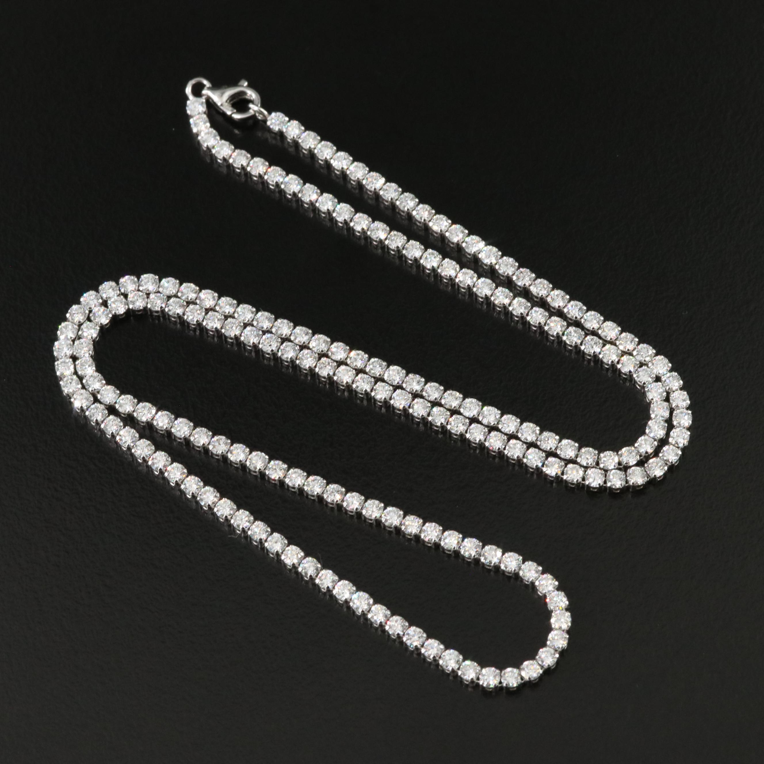 14K 8.00 CTW Lab Grown Diamond Necklace