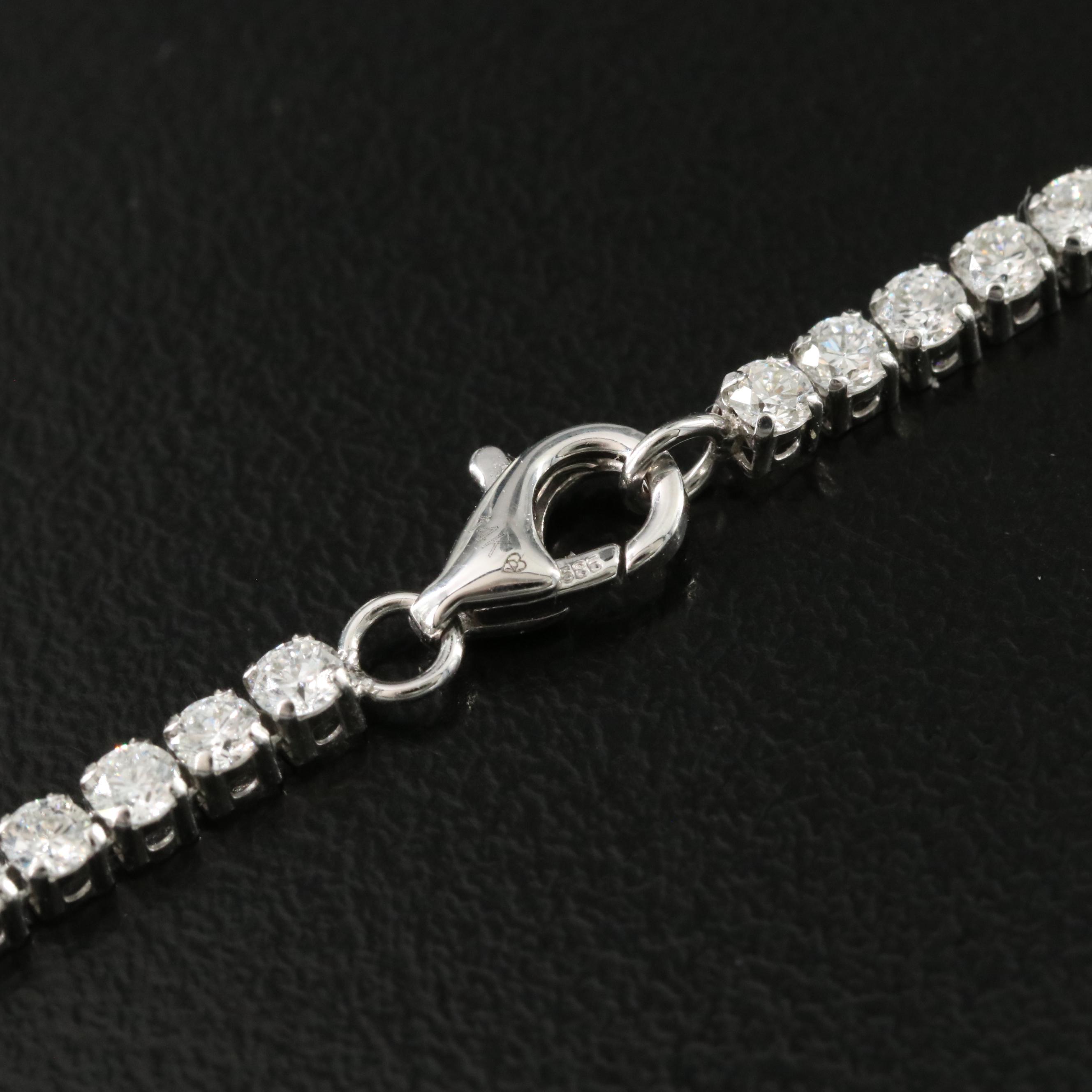 14K 8.00 CTW Lab Grown Diamond Necklace