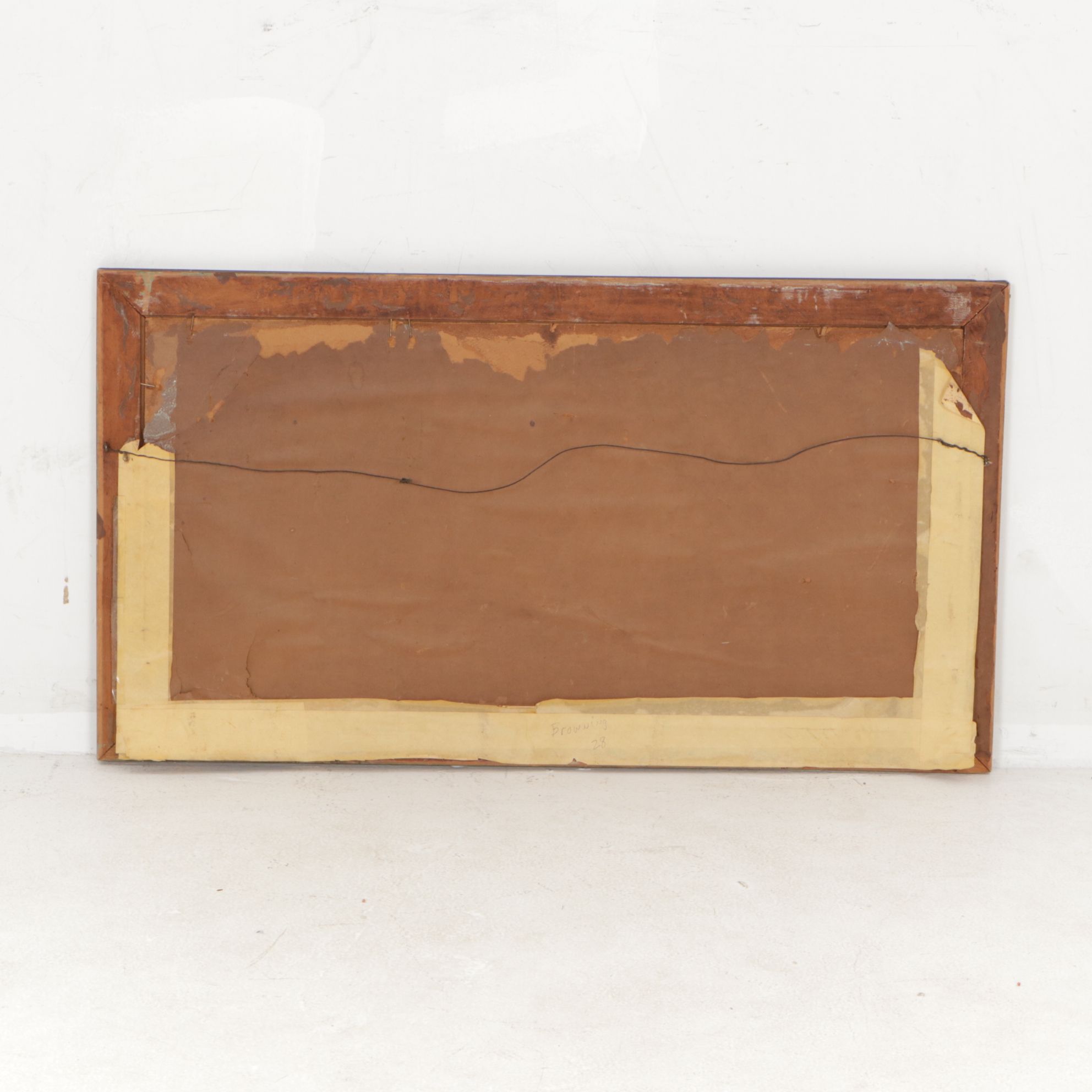 Browning Boreal Mountain Landscape Oil Painting, 1928