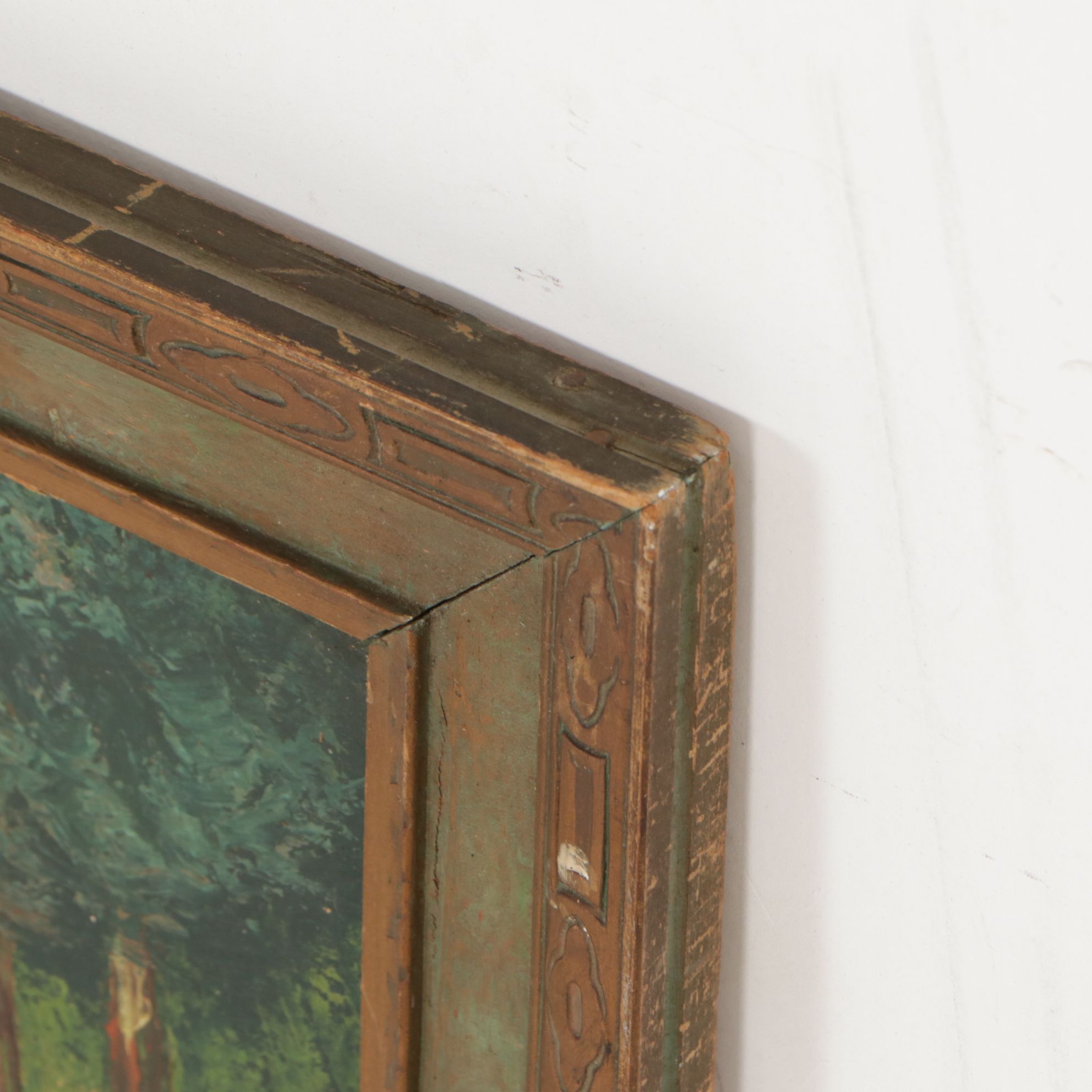 Browning Boreal Mountain Landscape Oil Painting, 1928