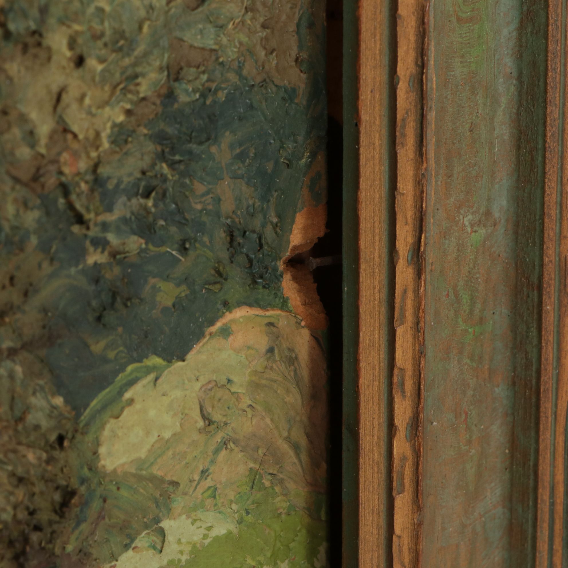 Browning Boreal Mountain Landscape Oil Painting, 1928