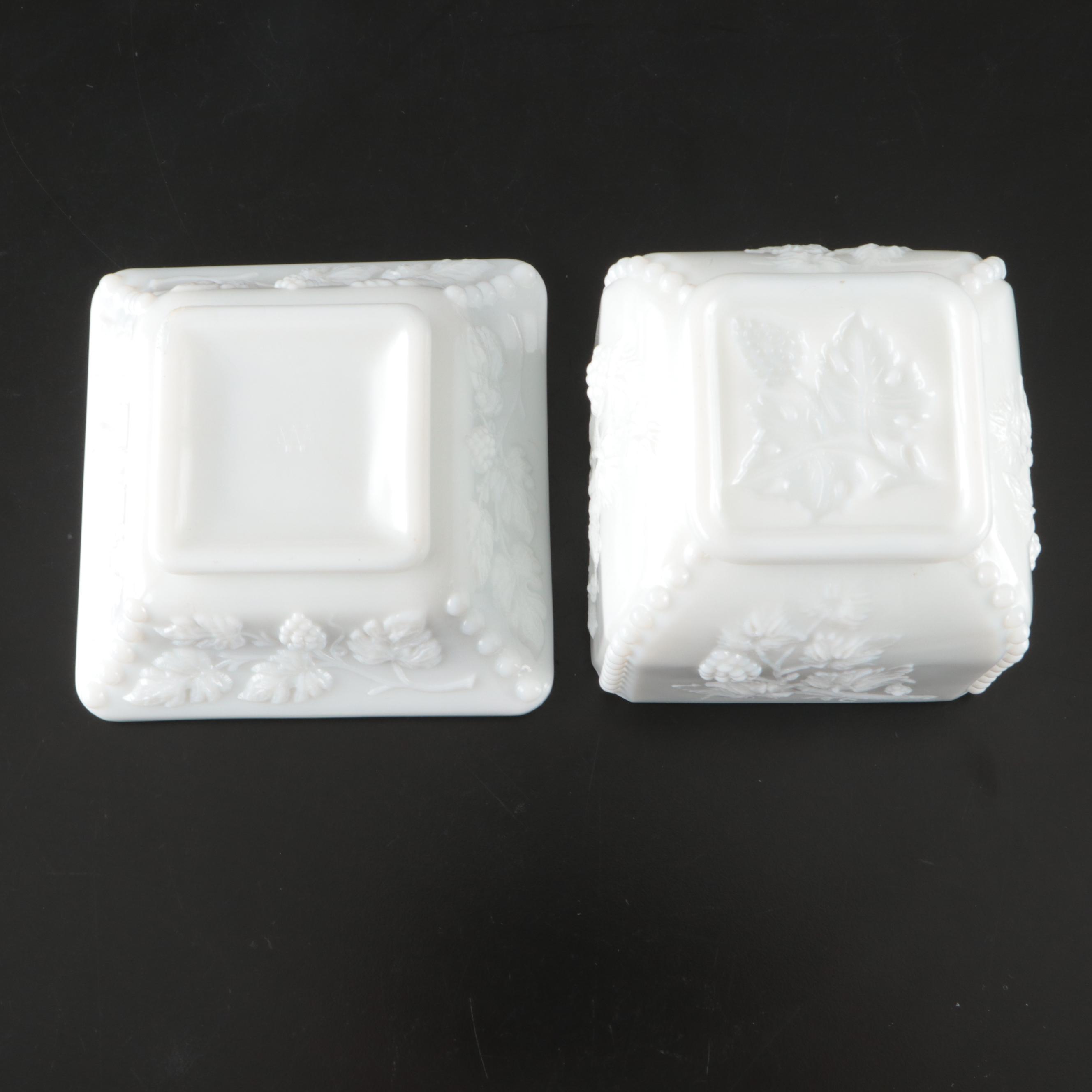 Milk Glass Vases, Boxes, Candlesticks and Other Home Décor