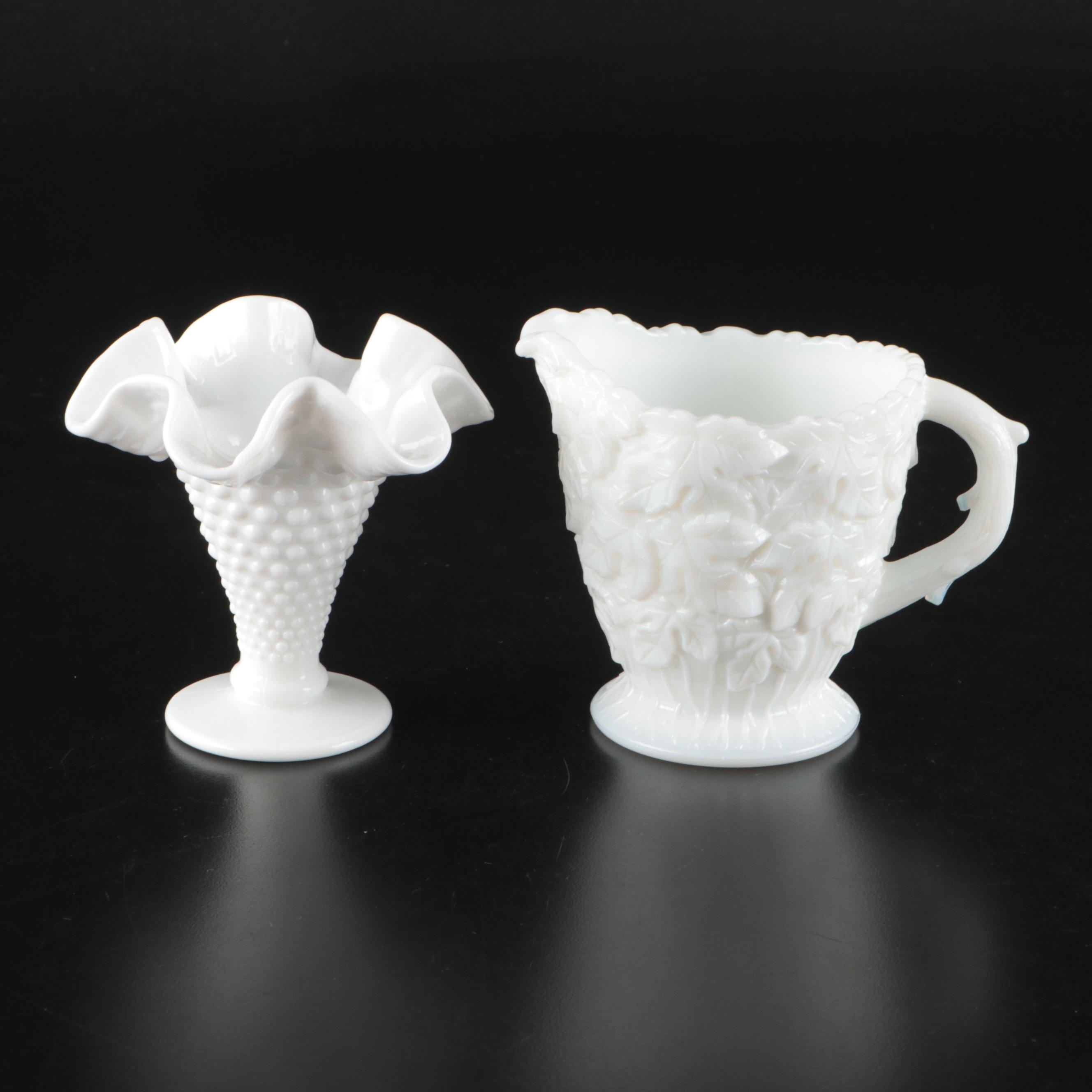 Milk Glass Vases, Boxes, Candlesticks and Other Home Décor