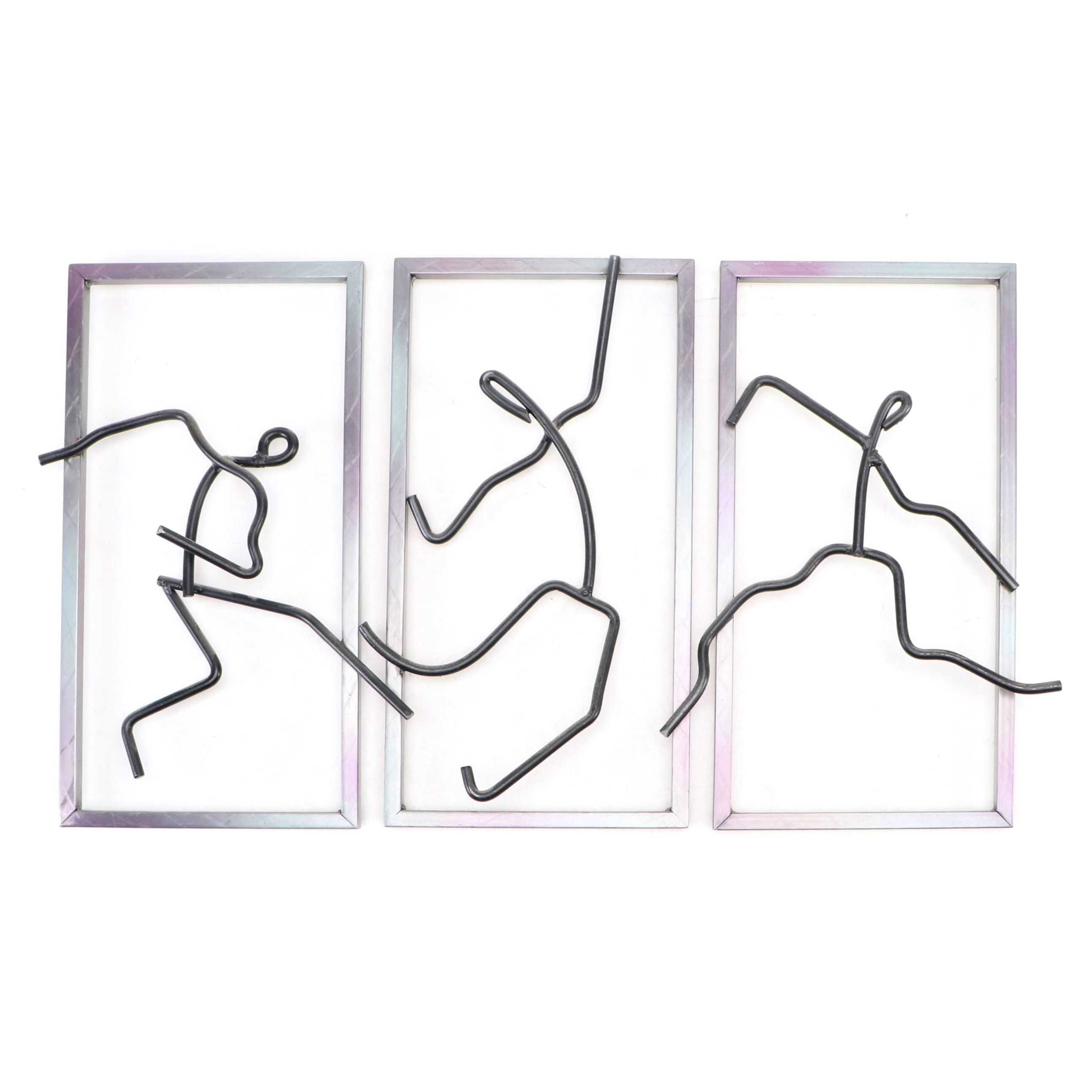 Artisan House "Pantomime" Three-Part Wall Sculpture