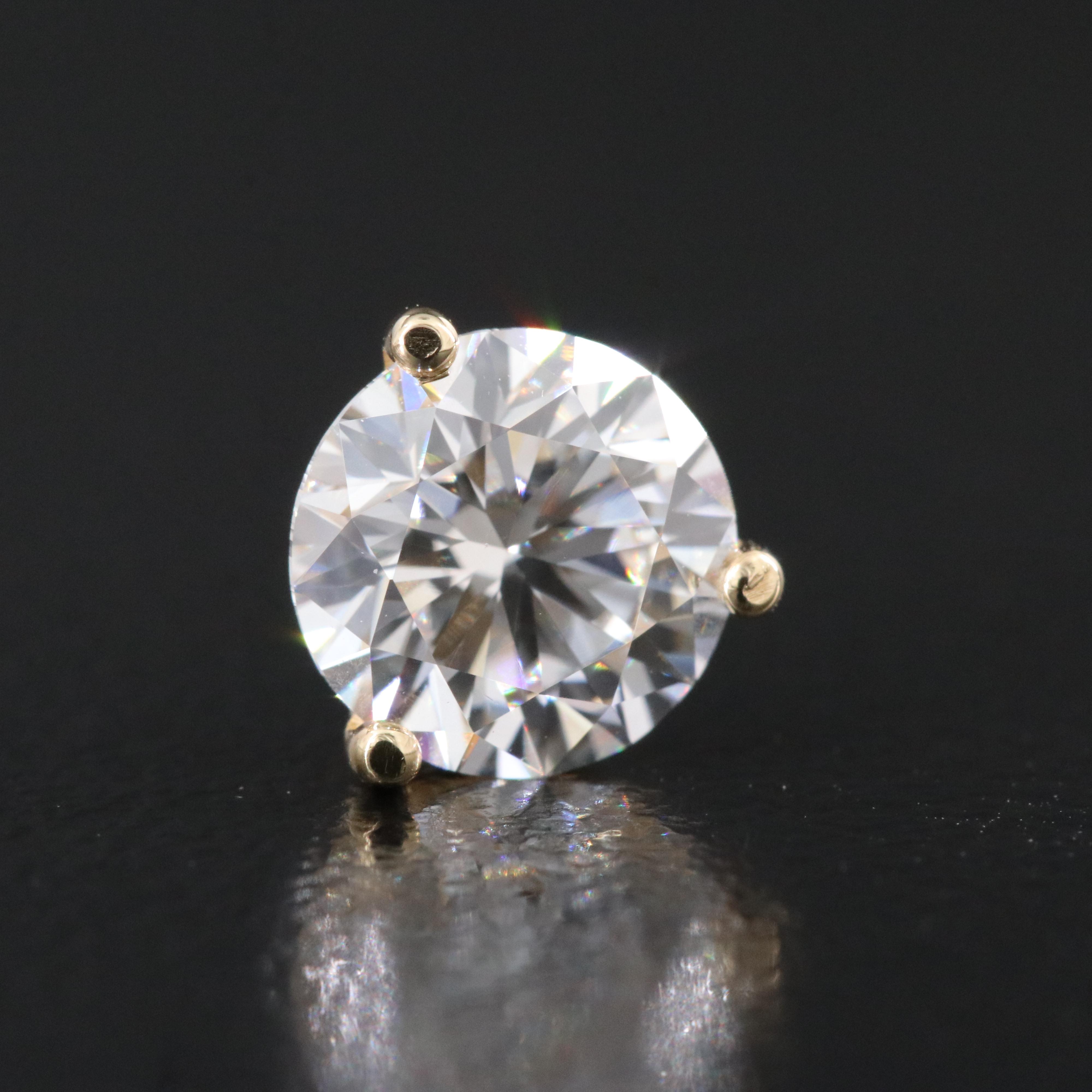 18K Lab Grown Diamond Stud Earrings