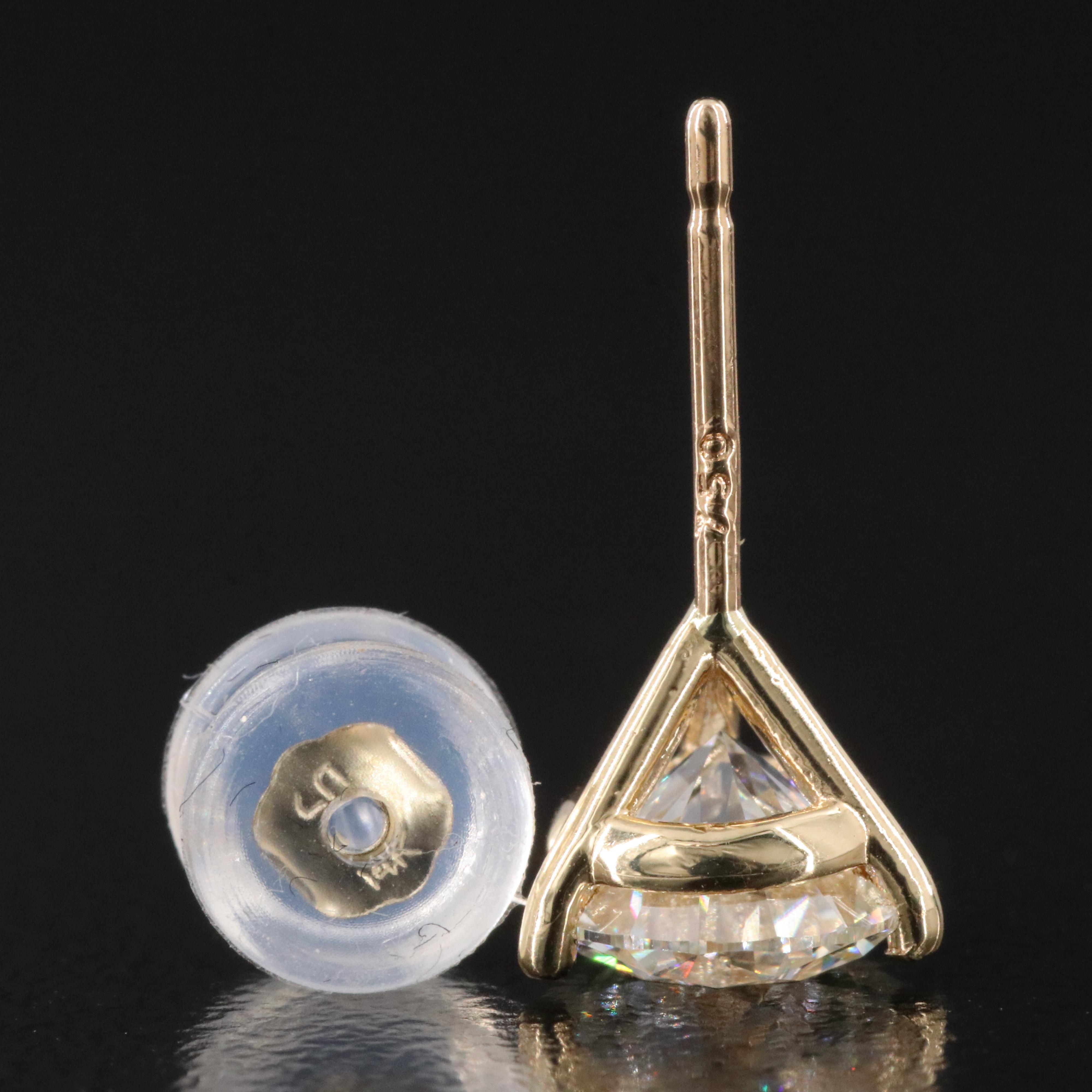 18K Lab Grown Diamond Stud Earrings