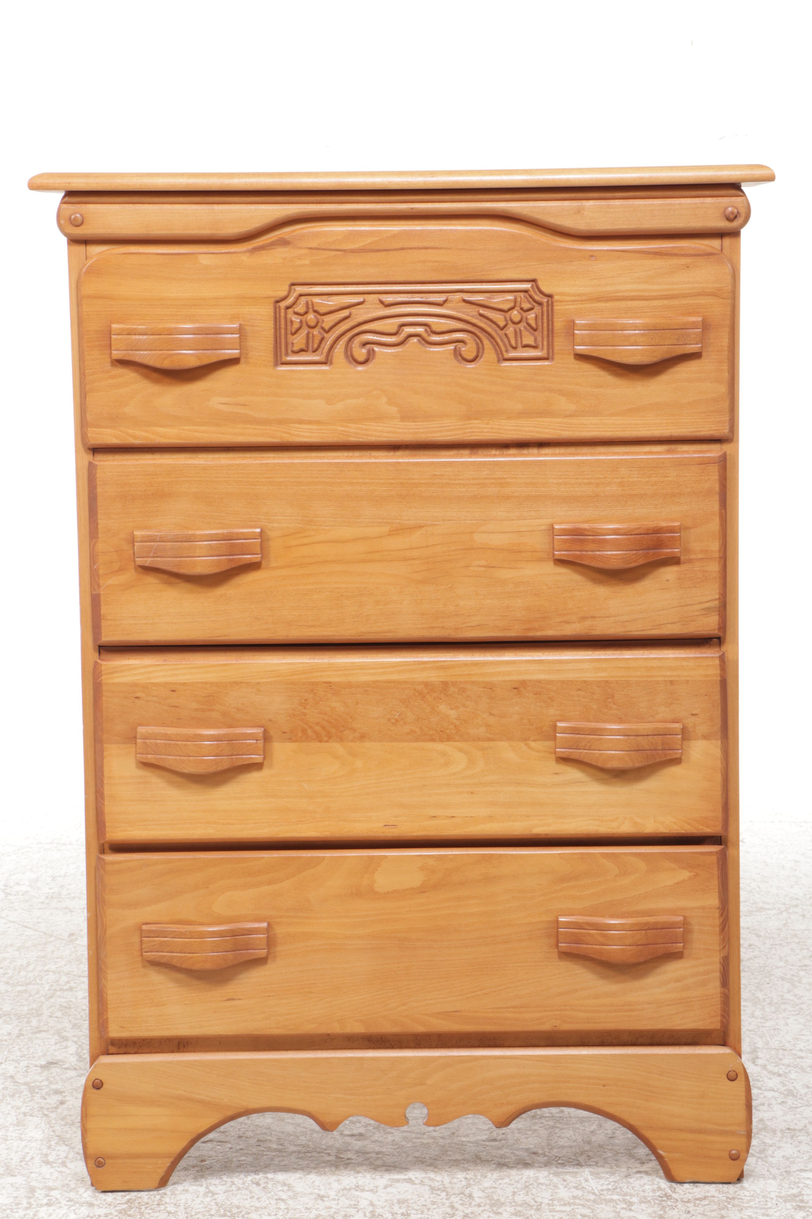 Maple Chest of Drawers, Late 20th Century