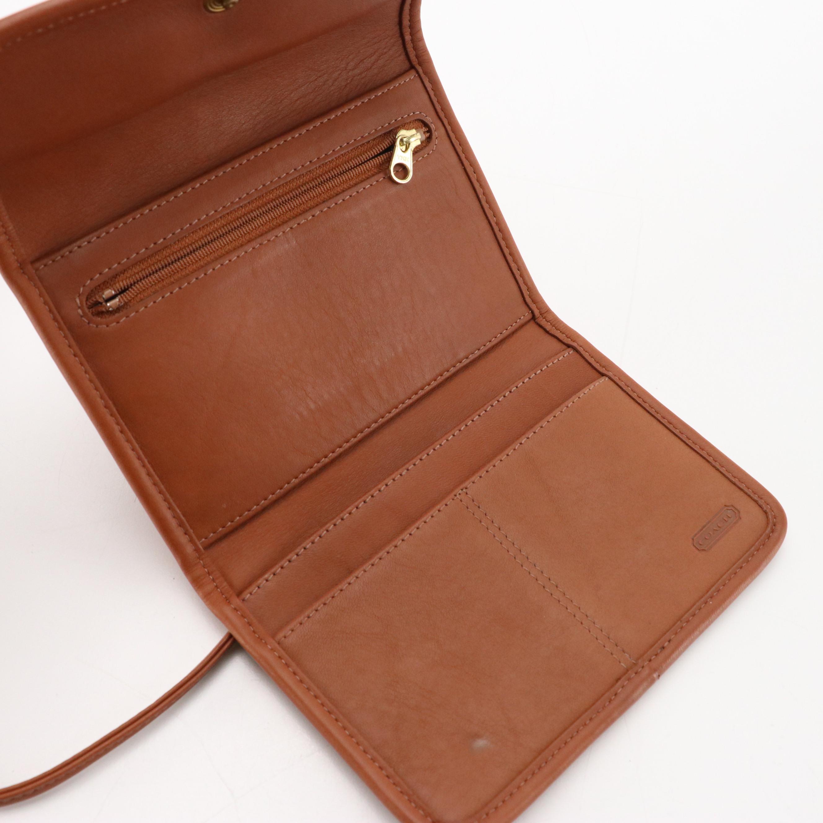 Coach Vintage Bone Leather Watson Crossbody, British Tan Chrystie Bag and Wallet