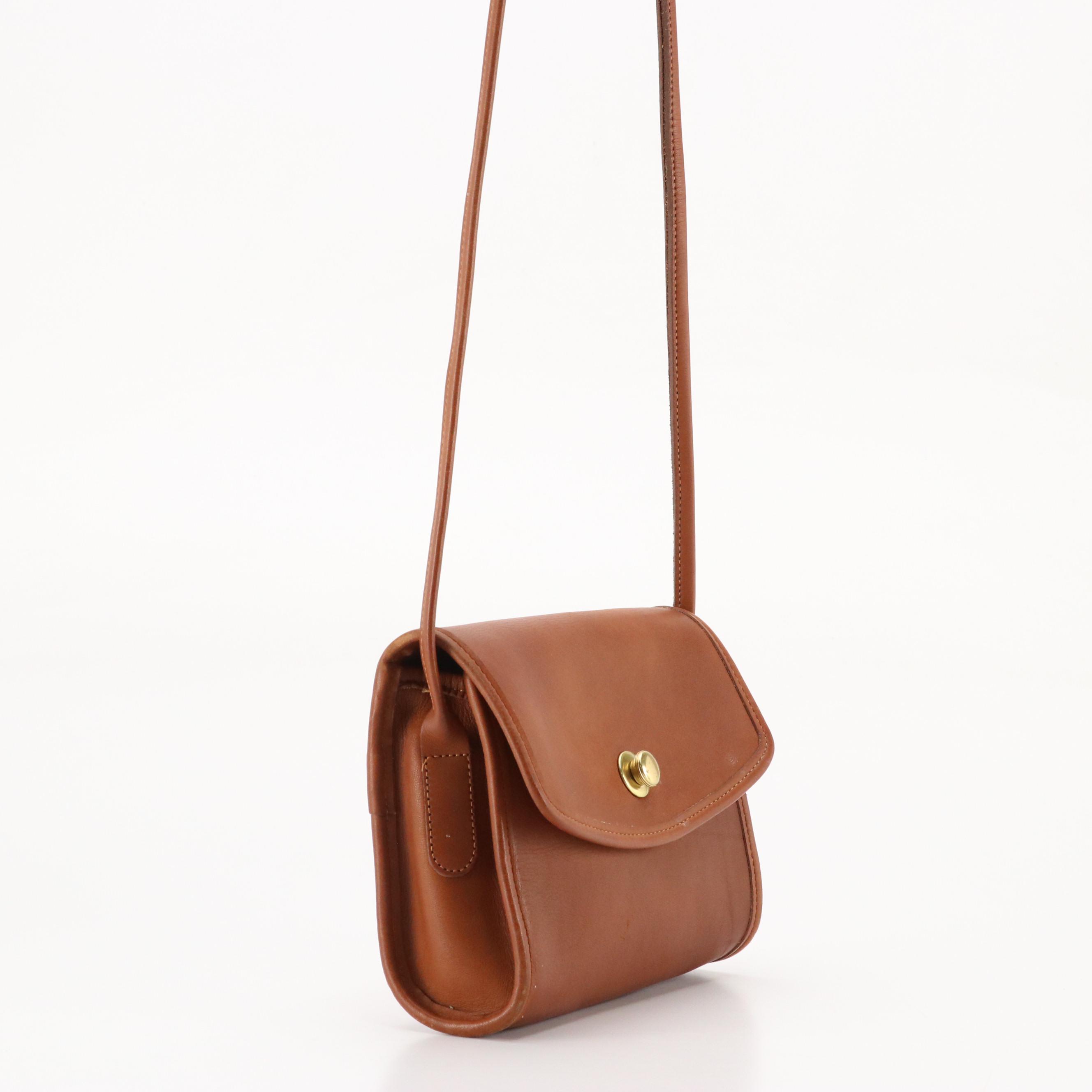 Coach Vintage Bone Leather Watson Crossbody, British Tan Chrystie Bag and Wallet