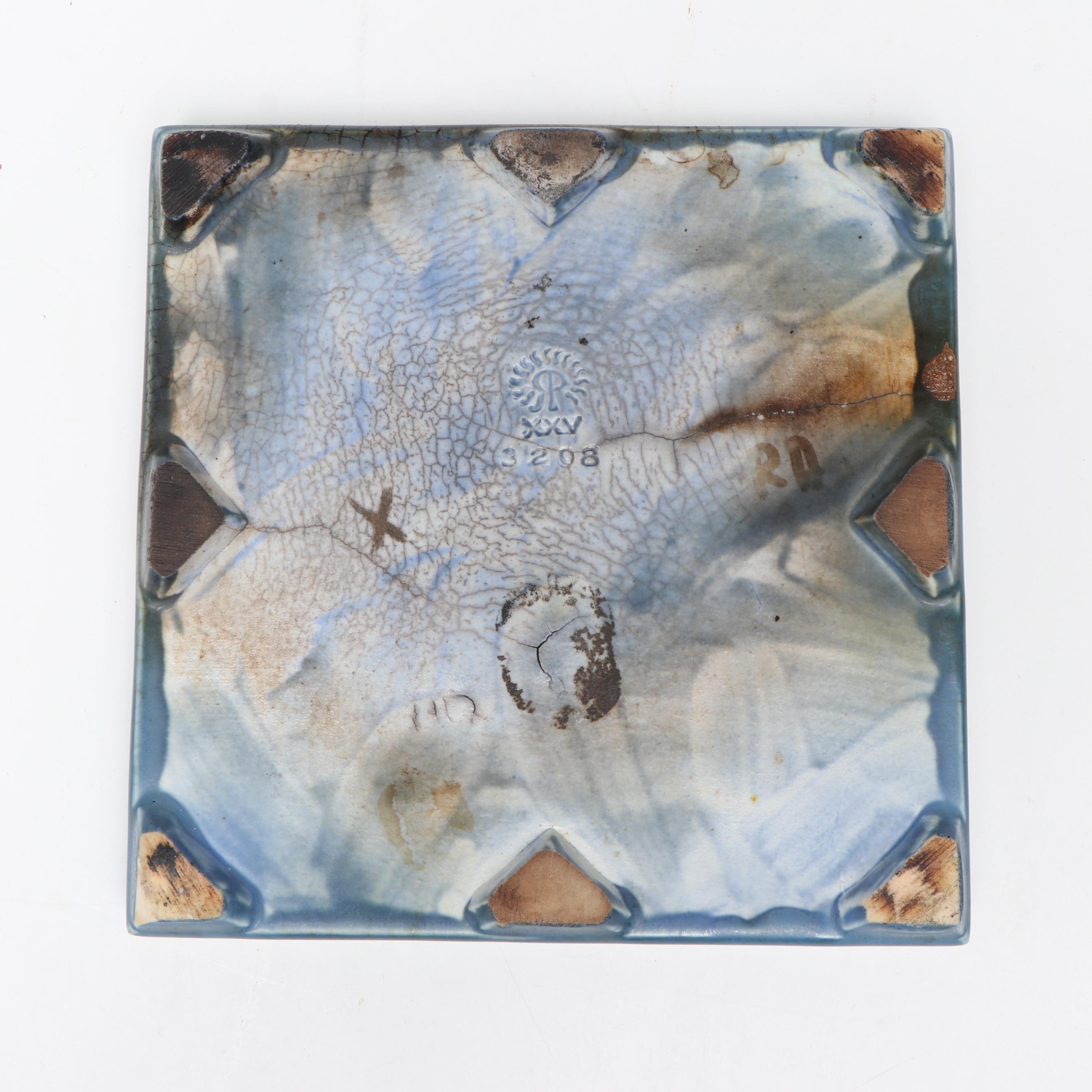 Rookwood Pottery Rooster Trivet, 1925