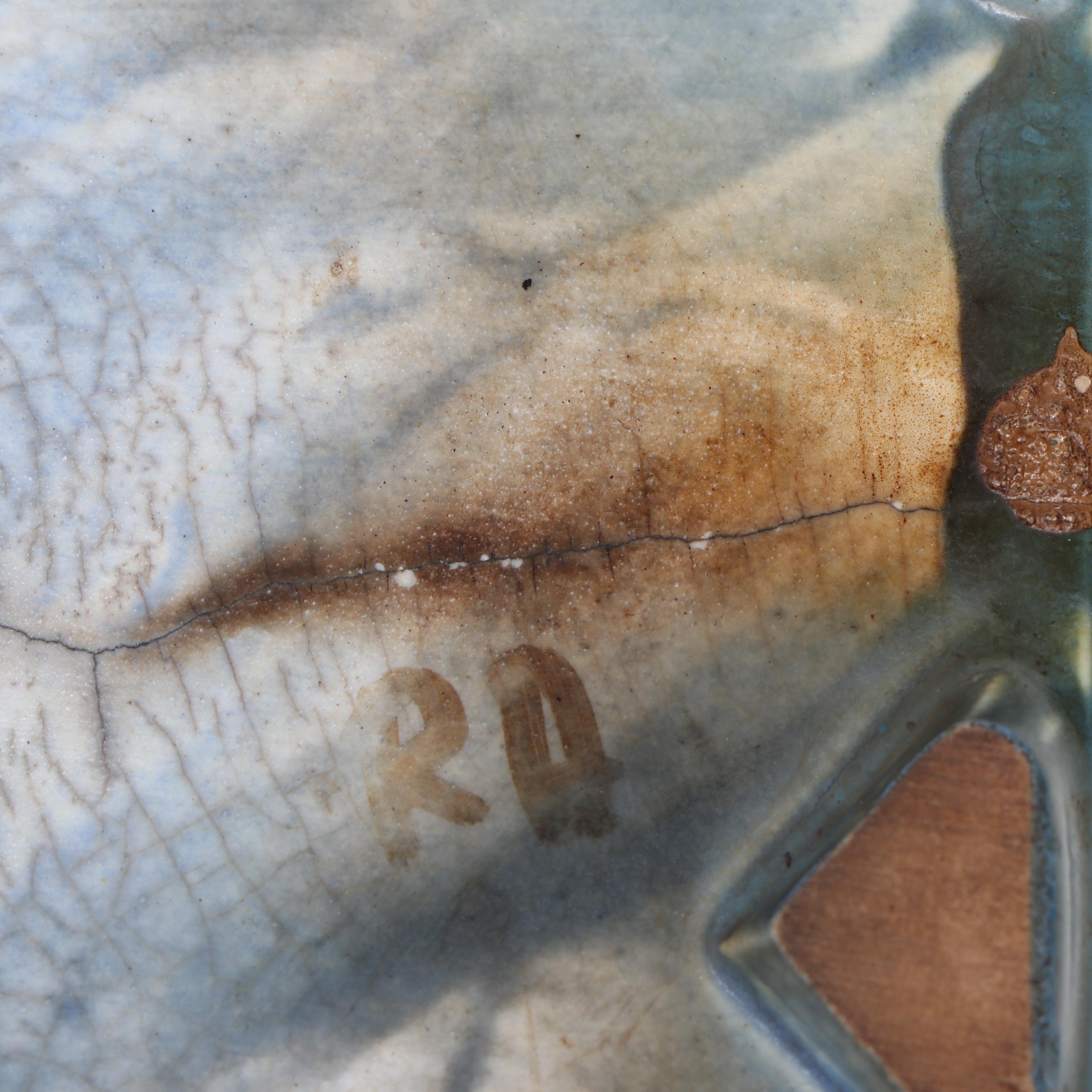 Rookwood Pottery Rooster Trivet, 1925