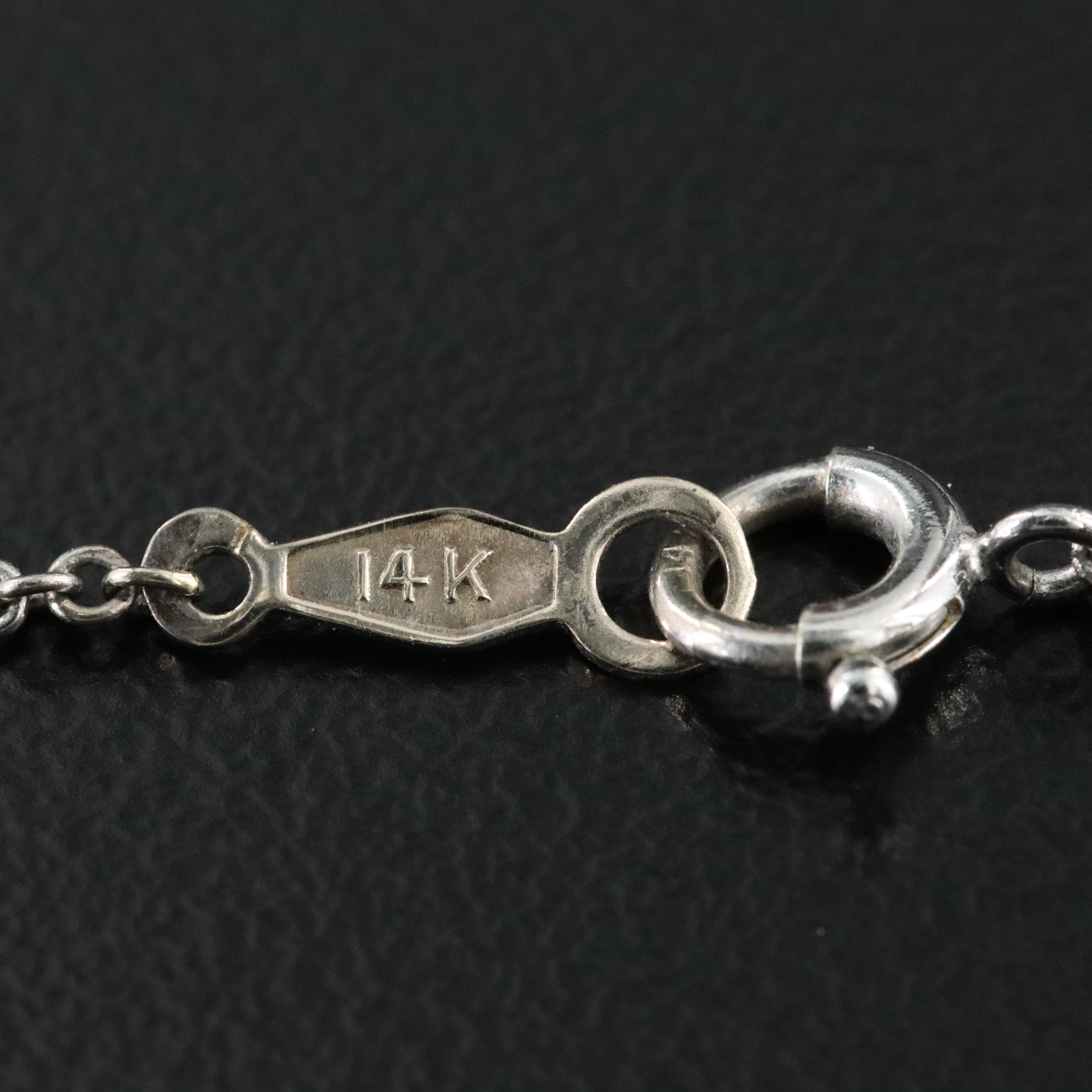 14K Star Sapphire Pendant Necklace