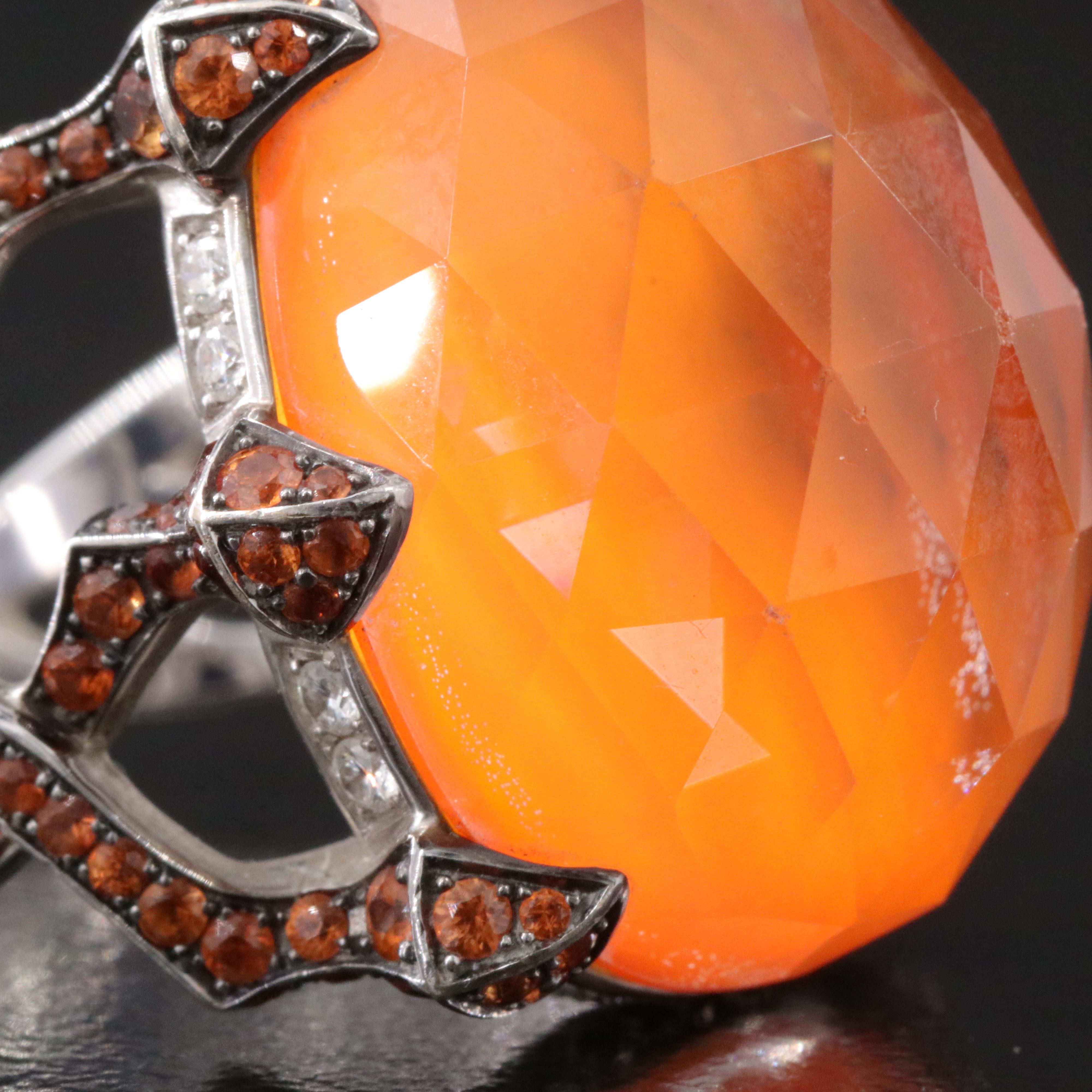 Stephen Webster 18K Quartz Doublet, Sapphire and Diamond Ring