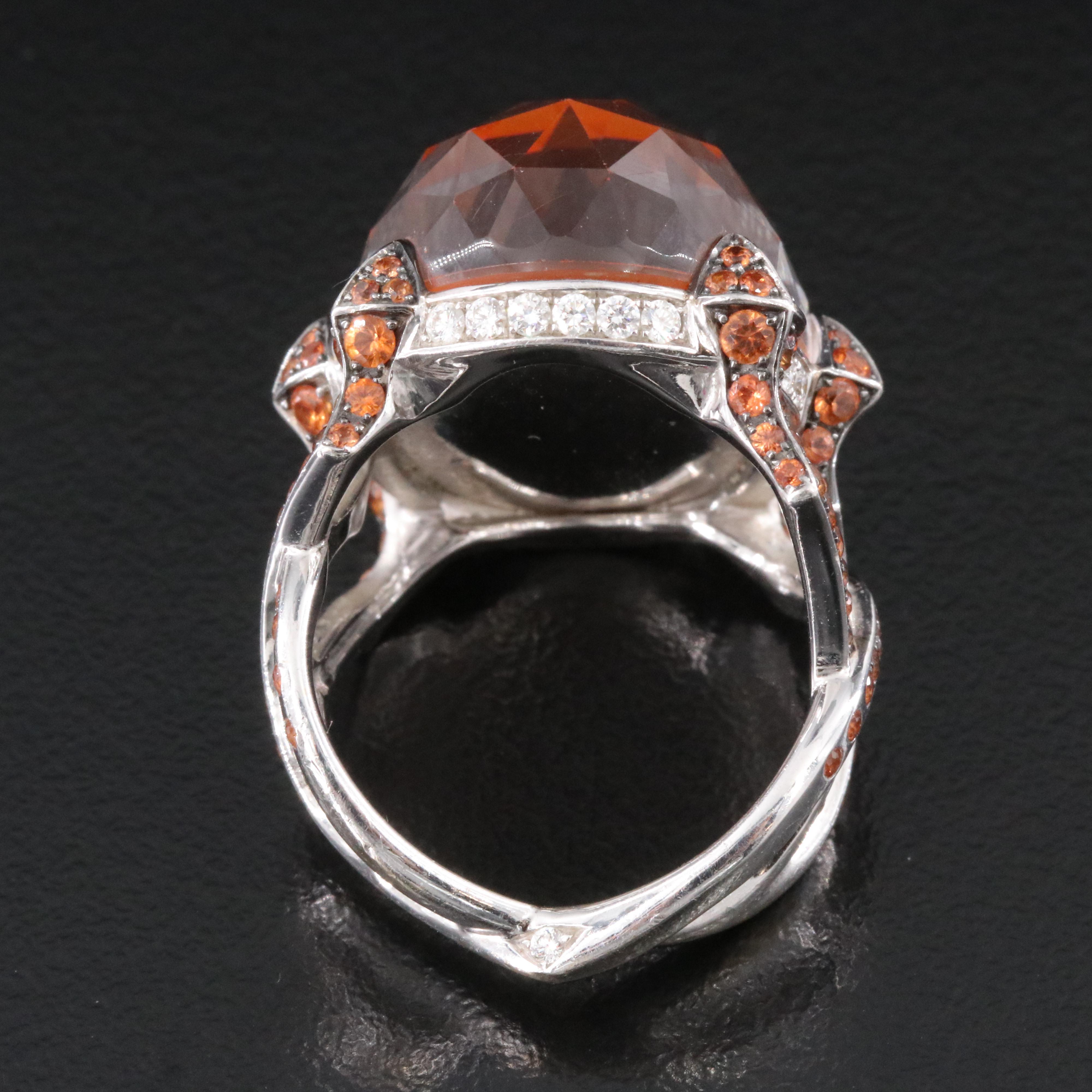 Stephen Webster 18K Quartz Doublet, Sapphire and Diamond Ring