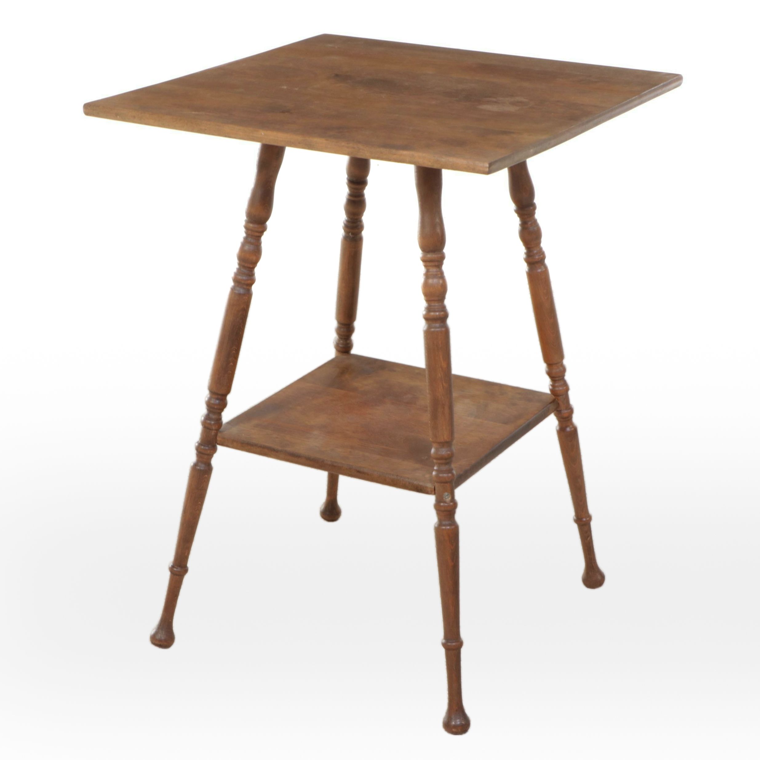 Victorian Turned Wood Side Table