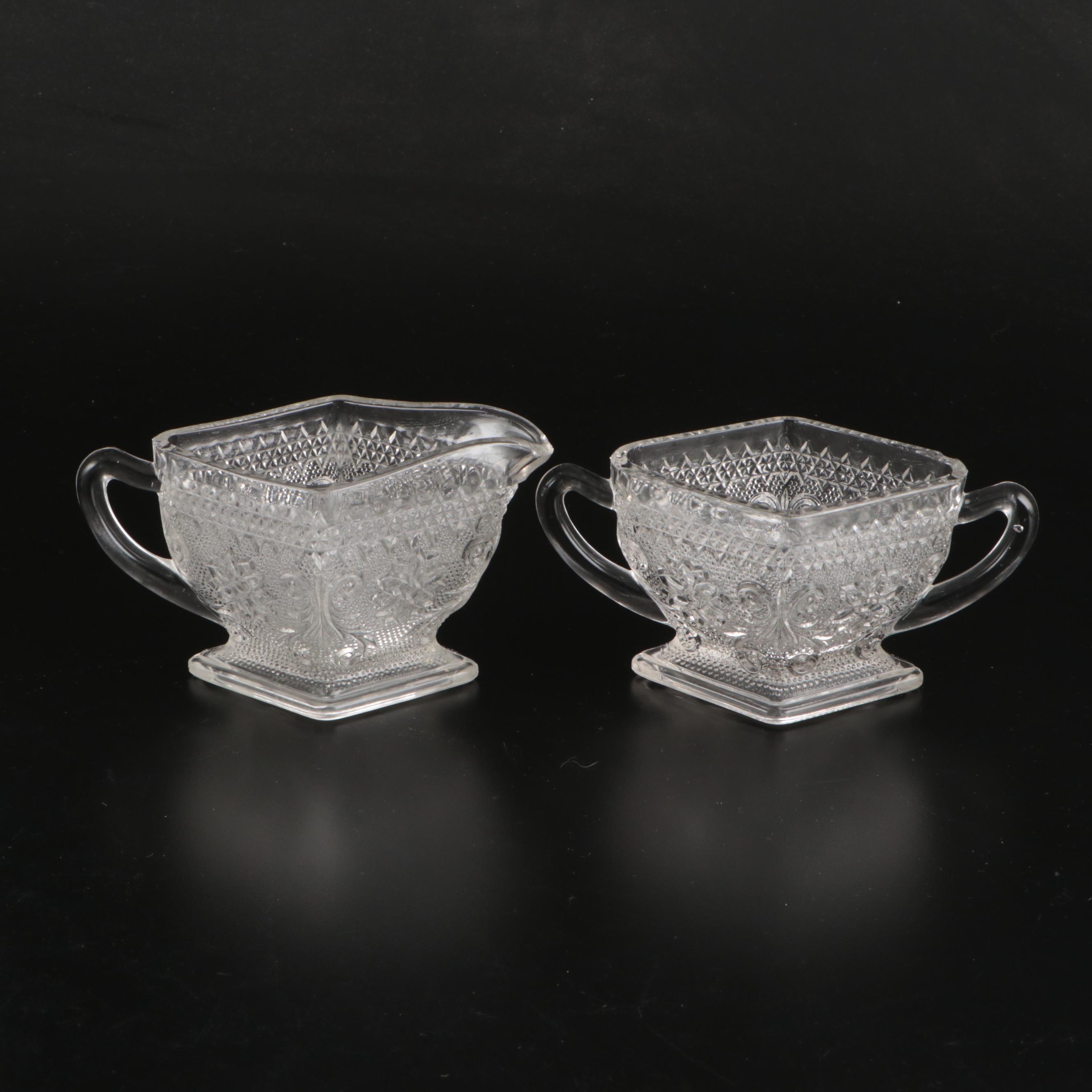 Fostoria "Coronet" Bowl with Other Glass Tableware and Accessories