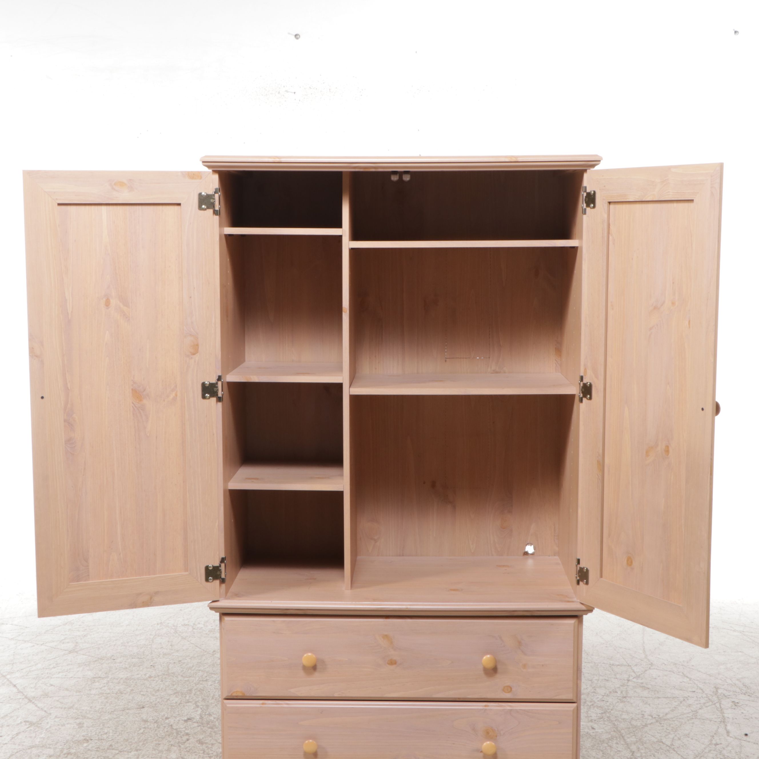 Contemporary Pine Armoire