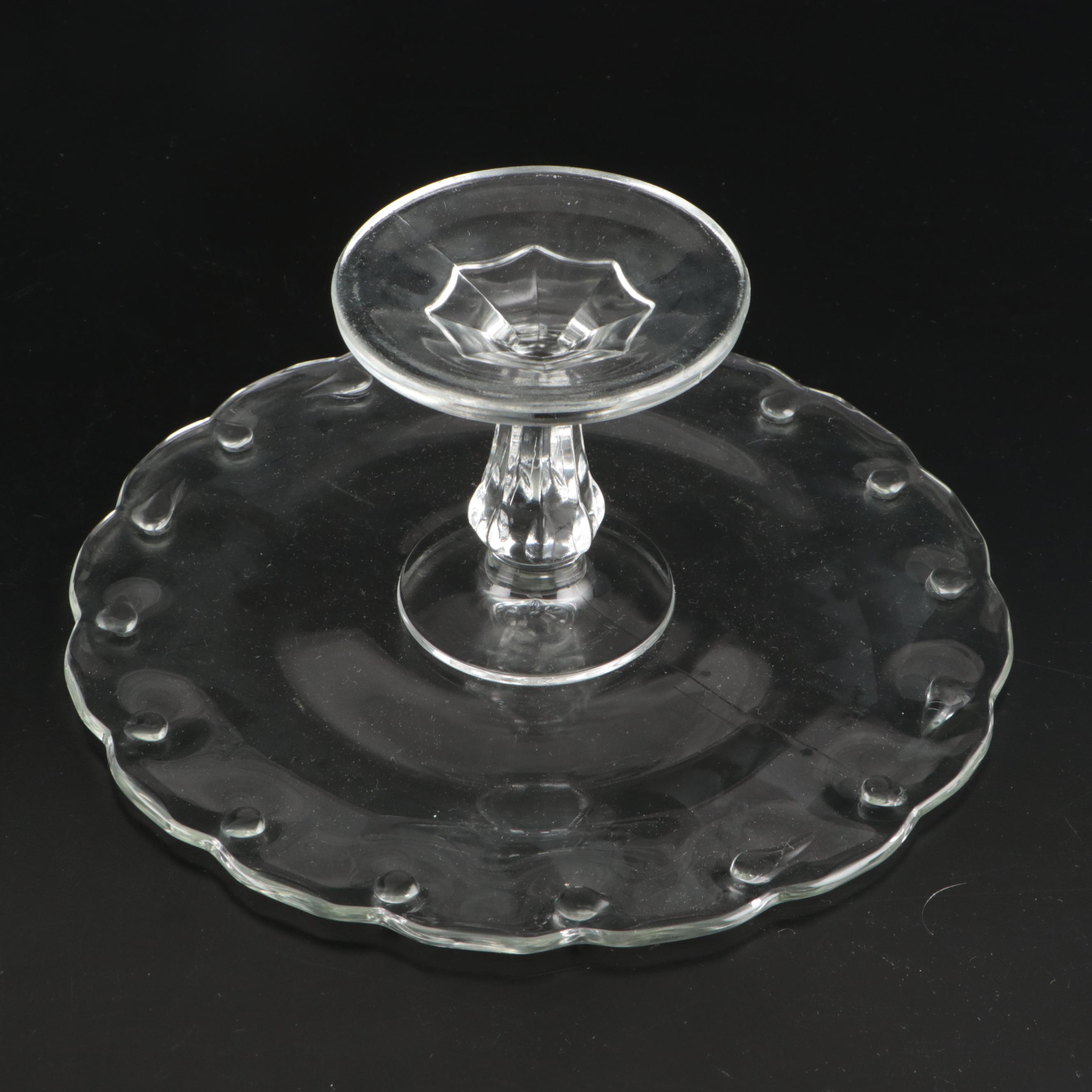 Fostoria "Coronet" Bowl with Other Glass Tableware and Accessories