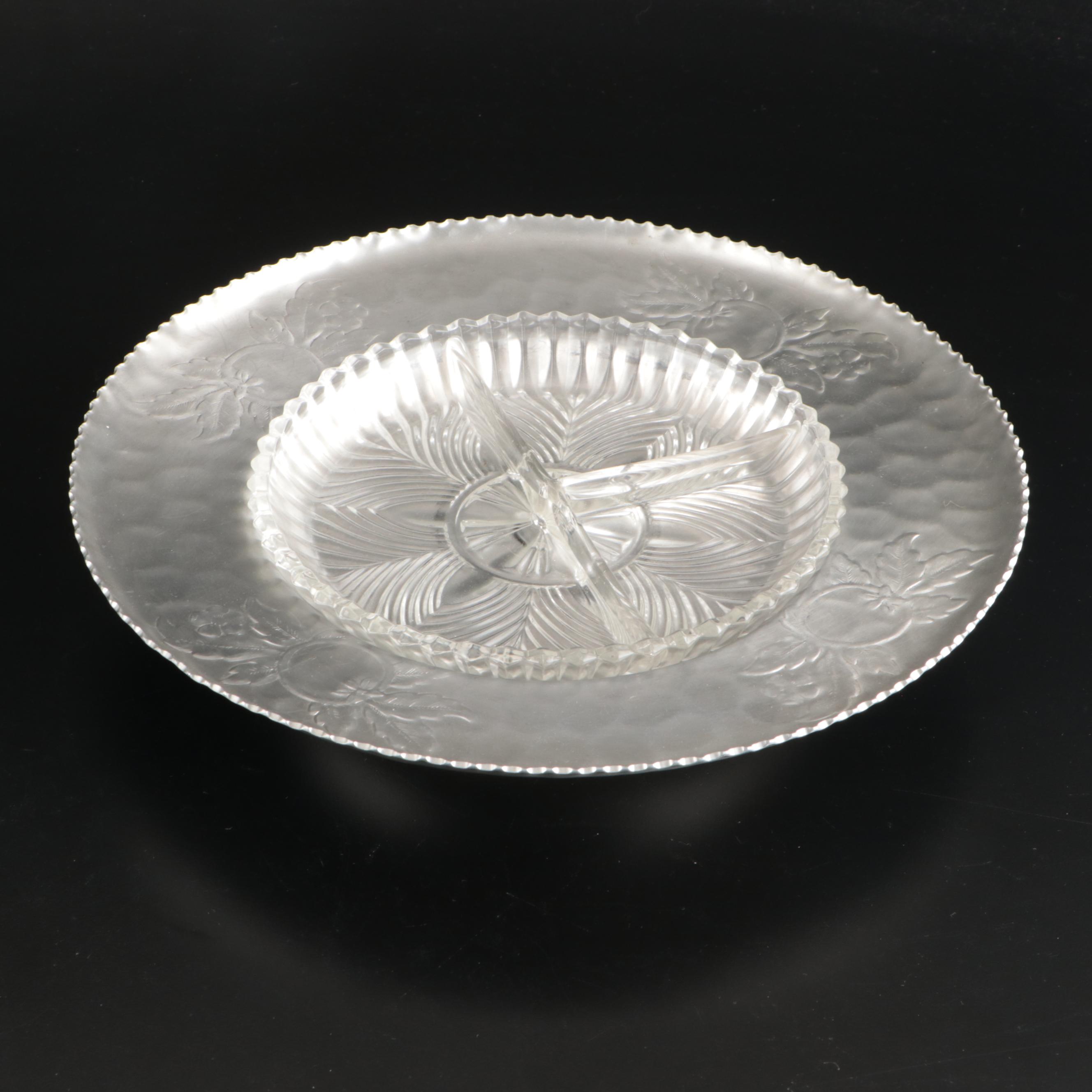 Fostoria "Coronet" Bowl with Other Glass Tableware and Accessories
