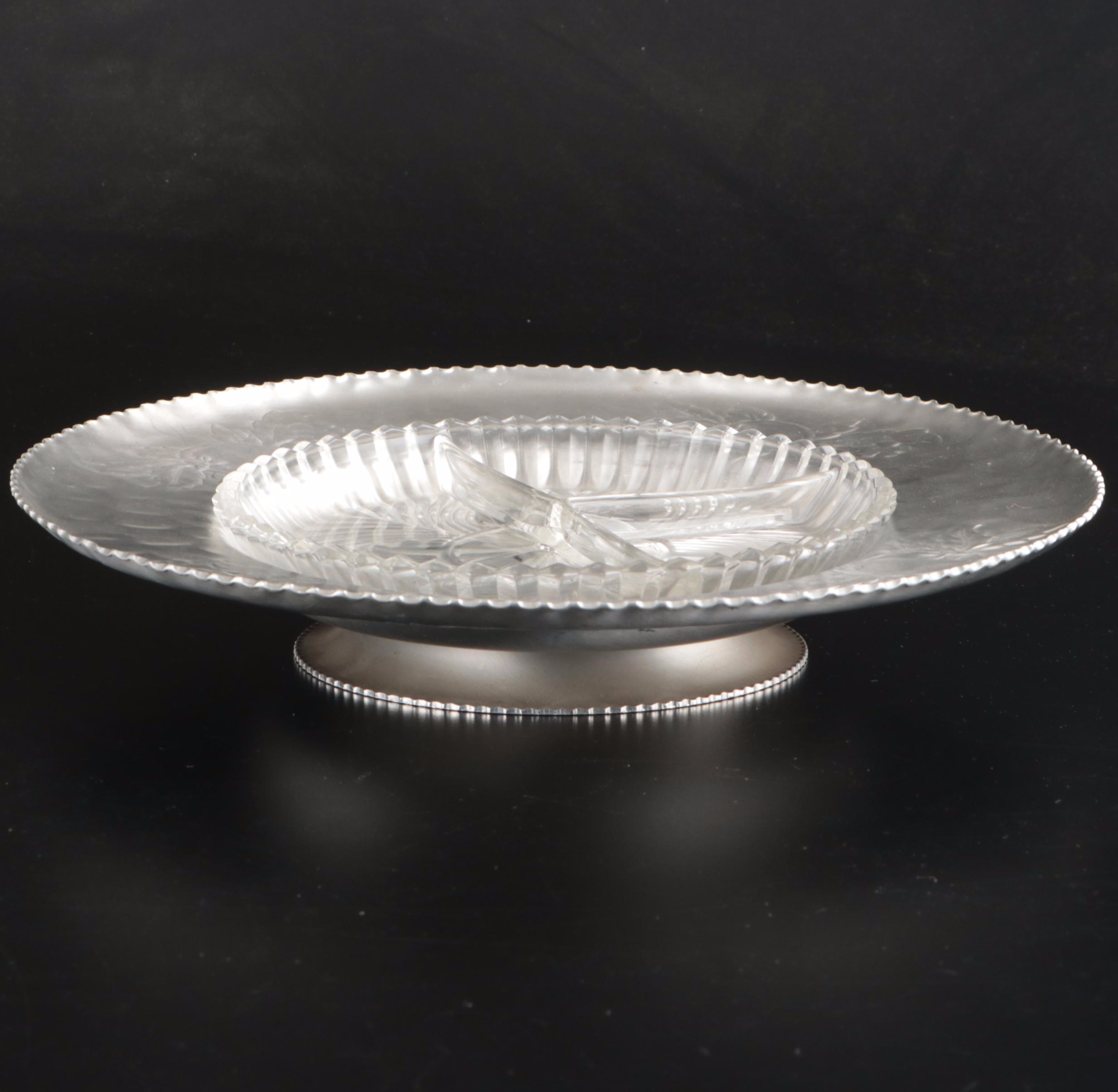 Fostoria "Coronet" Bowl with Other Glass Tableware and Accessories