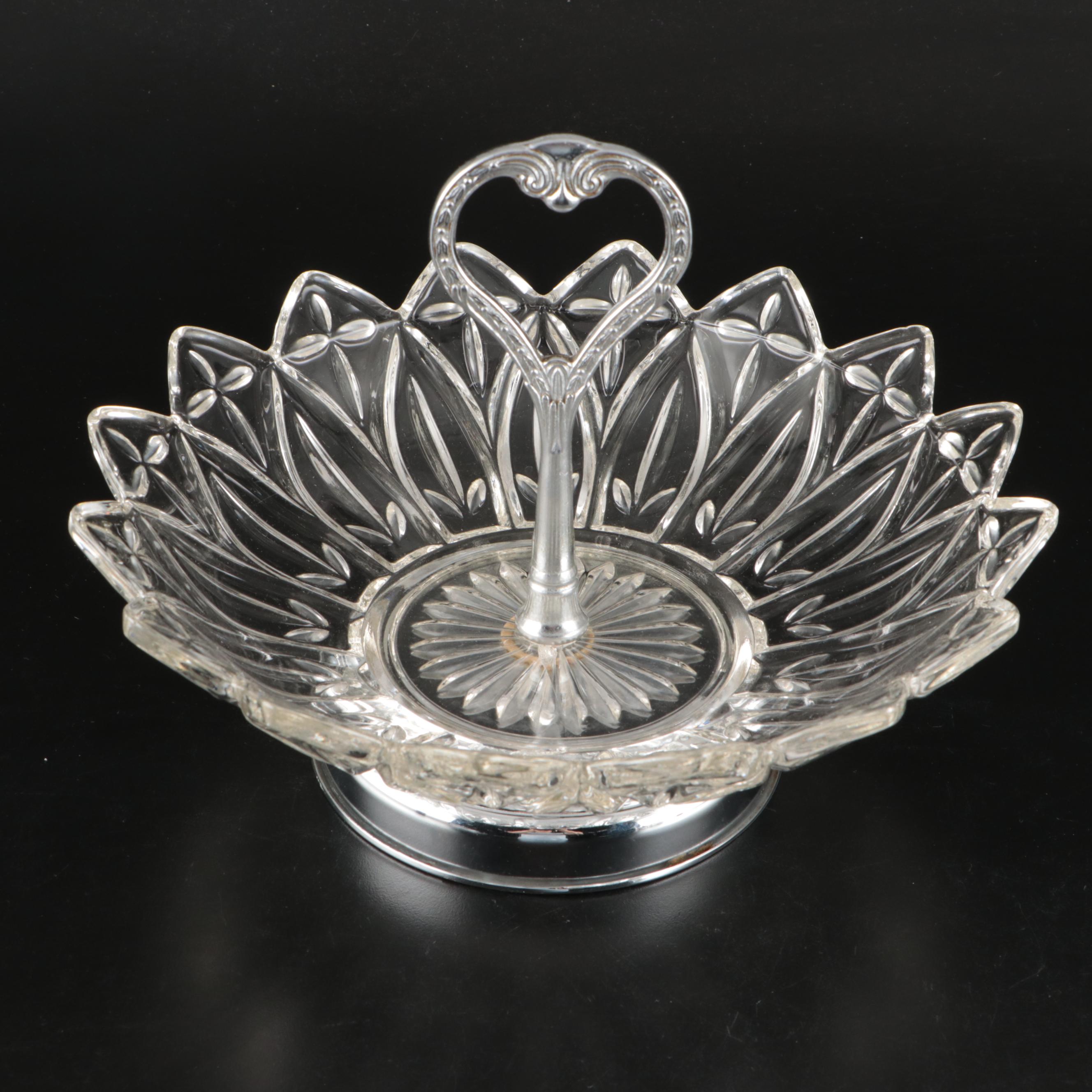 Fostoria "Coronet" Bowl with Other Glass Tableware and Accessories