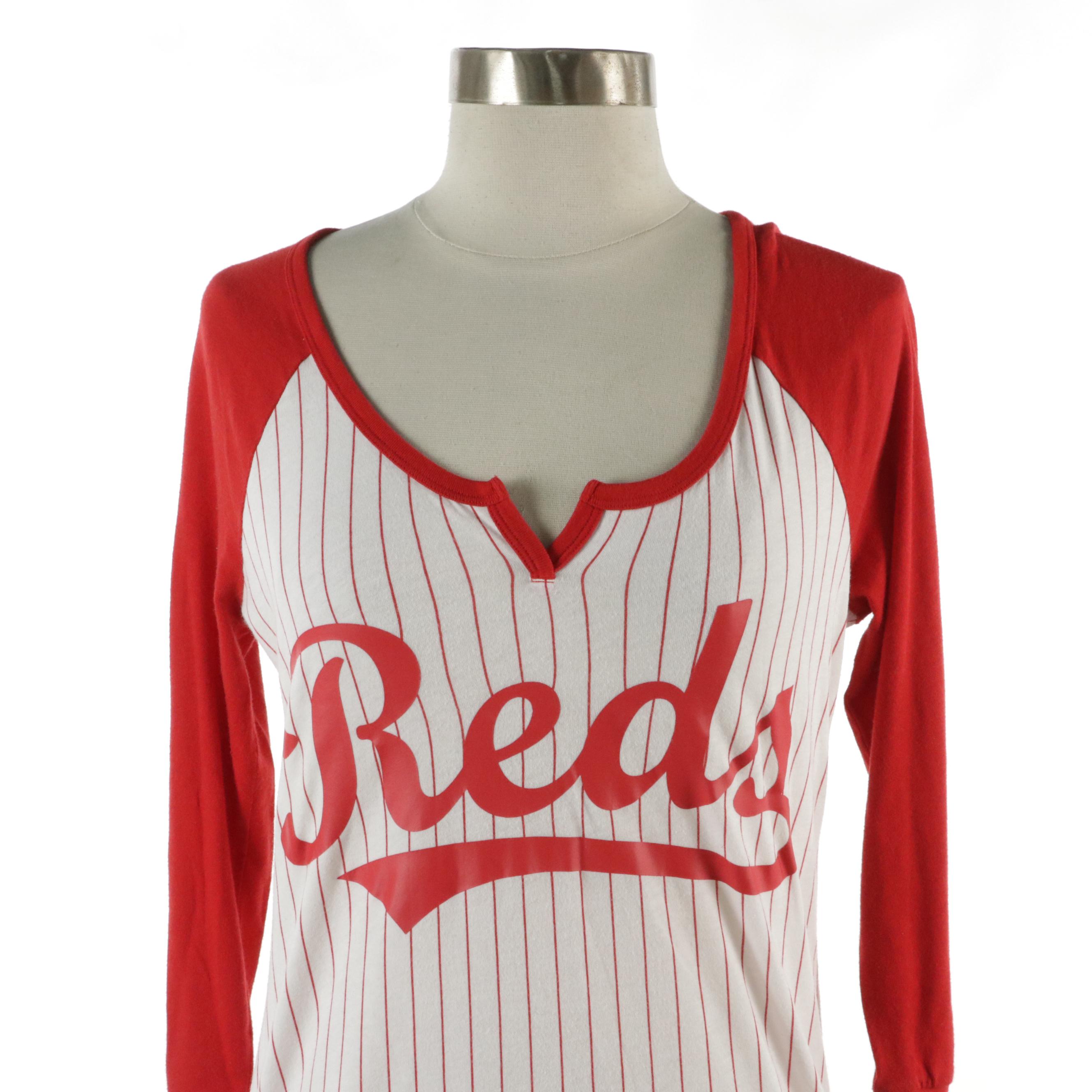 Cincinnati Bengals Andy Dalton Jersey and Pink Cincinnati Reds 3/4th Sleeve Top