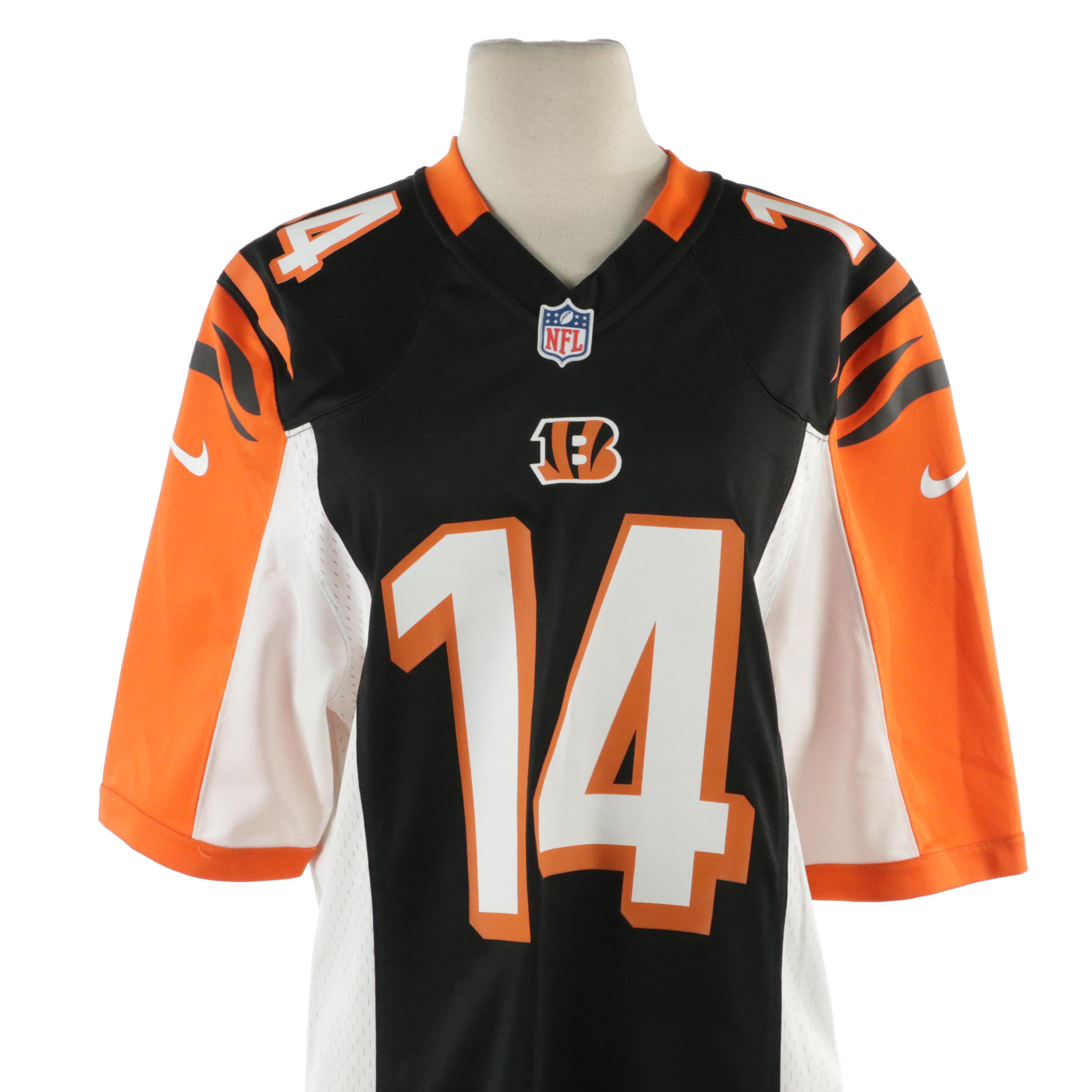 Cincinnati Bengals Andy Dalton Jersey and Pink Cincinnati Reds 3/4th Sleeve Top