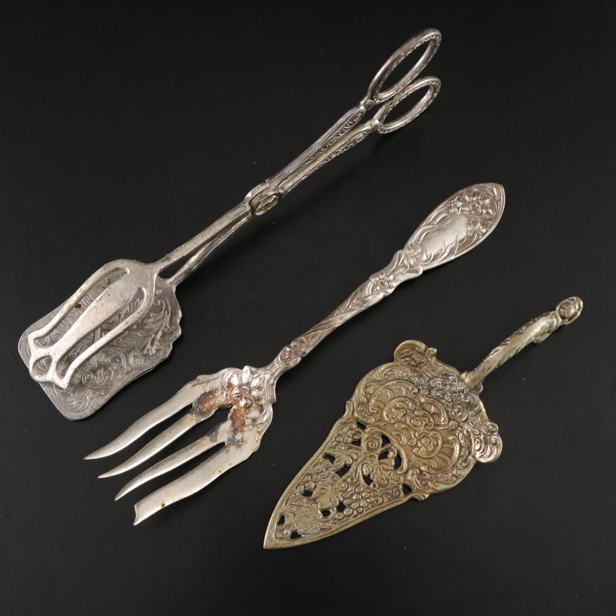Jennings Bros. "Sweet Pea" and Other Silver Plate Flatware