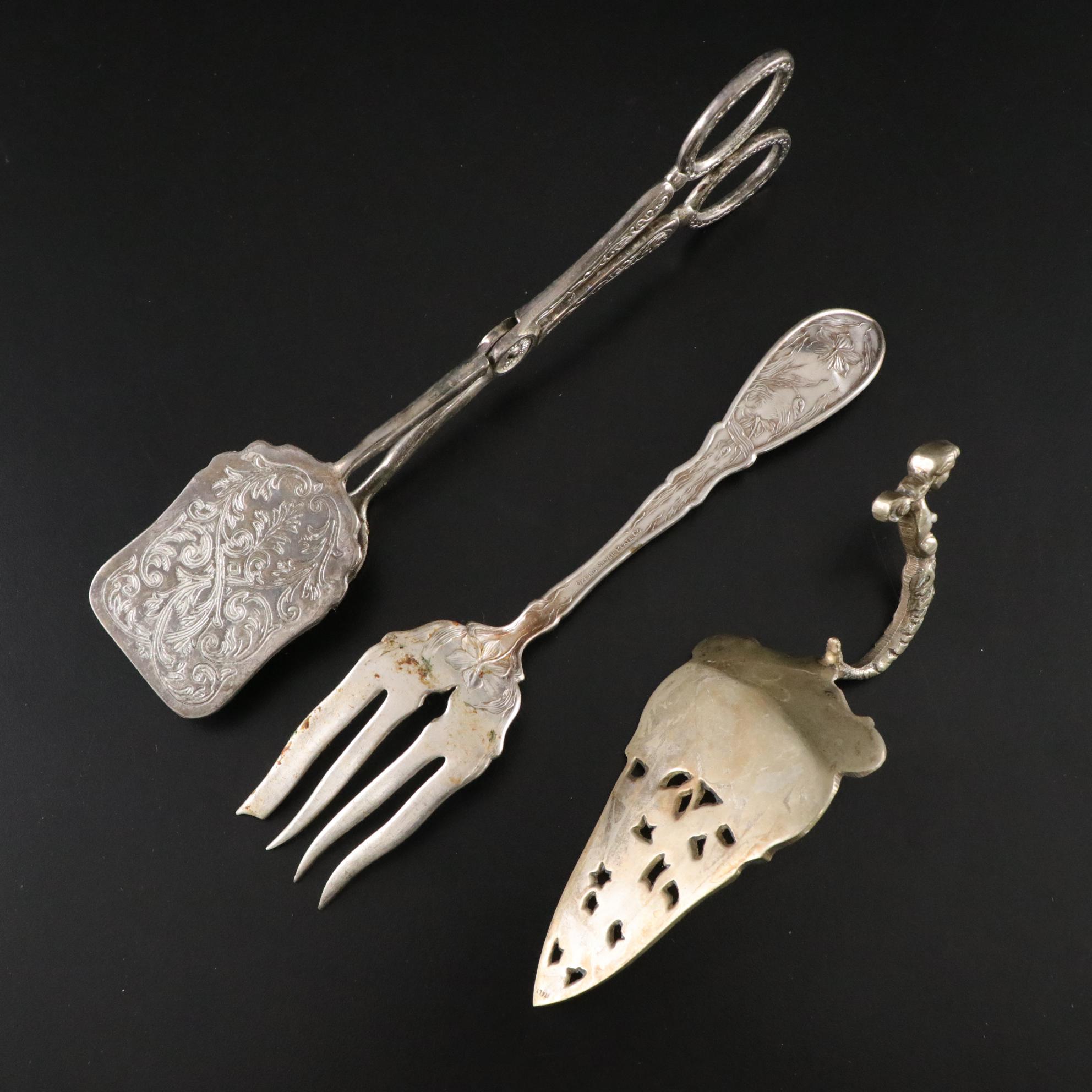 Jennings Bros. "Sweet Pea" and Other Silver Plate Flatware