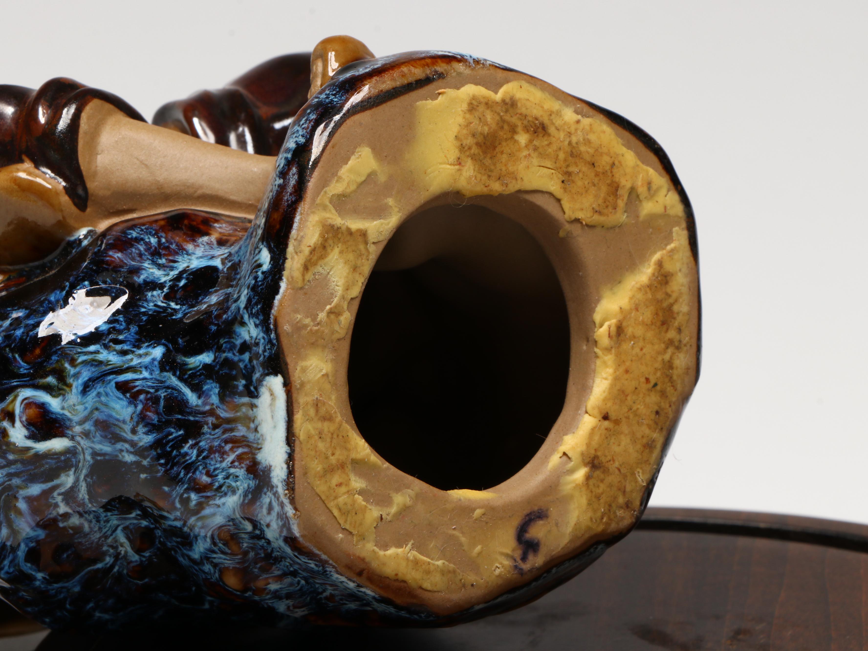 Japanese Geta with Chinese Ceramic Fisherman and Other East Asian Décor