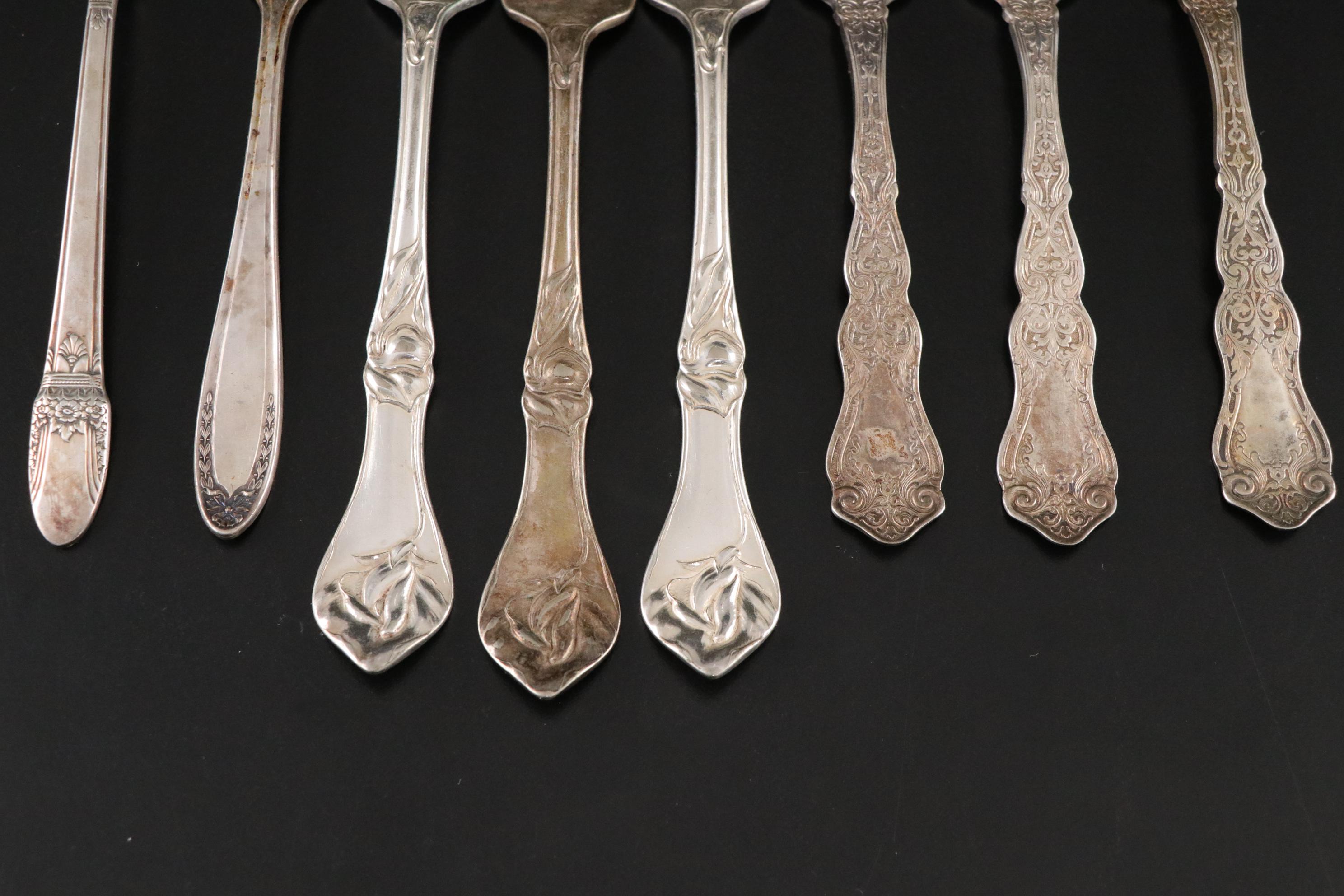 Jennings Bros. "Sweet Pea" and Other Silver Plate Flatware