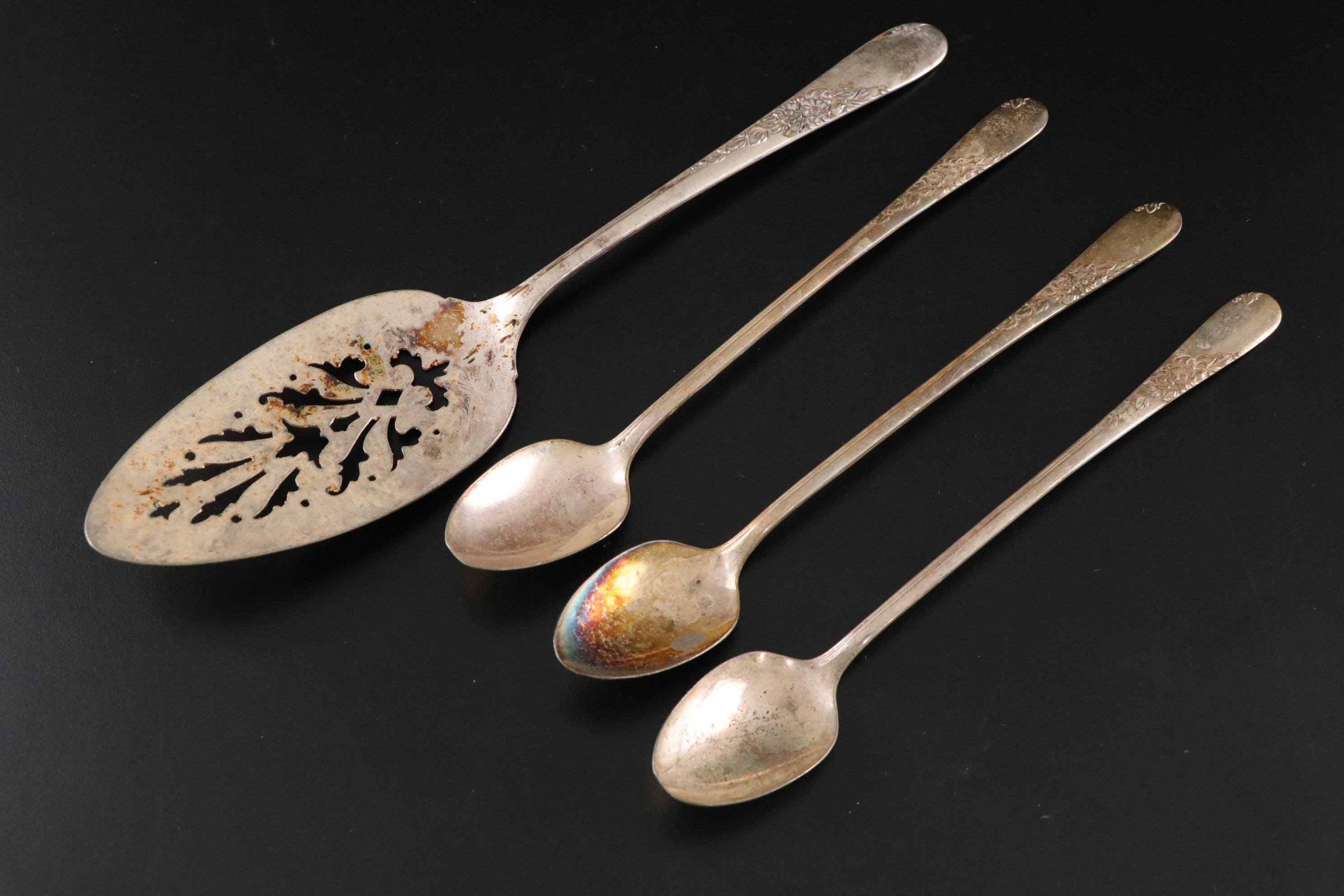 Jennings Bros. "Sweet Pea" and Other Silver Plate Flatware