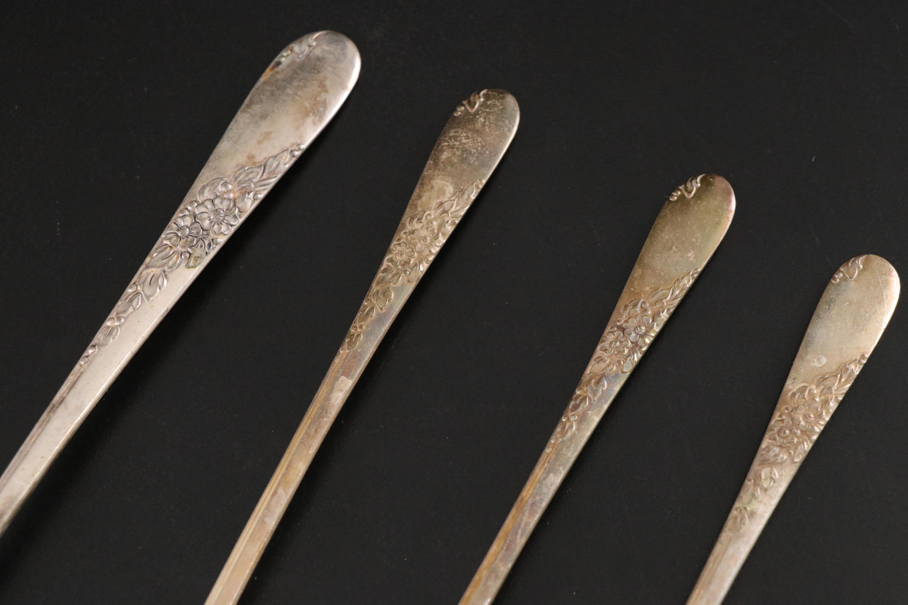 Jennings Bros. "Sweet Pea" and Other Silver Plate Flatware