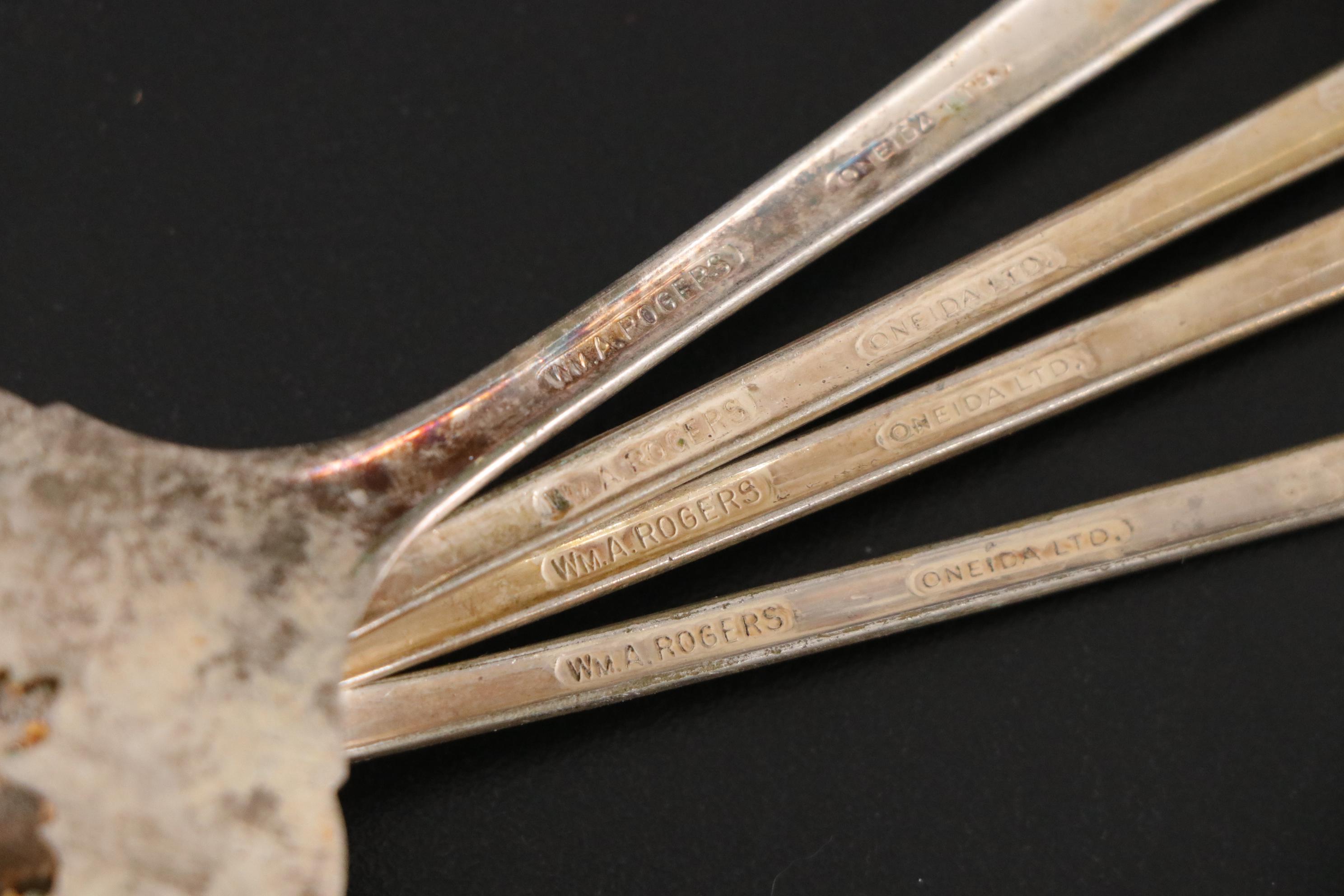 Jennings Bros. "Sweet Pea" and Other Silver Plate Flatware