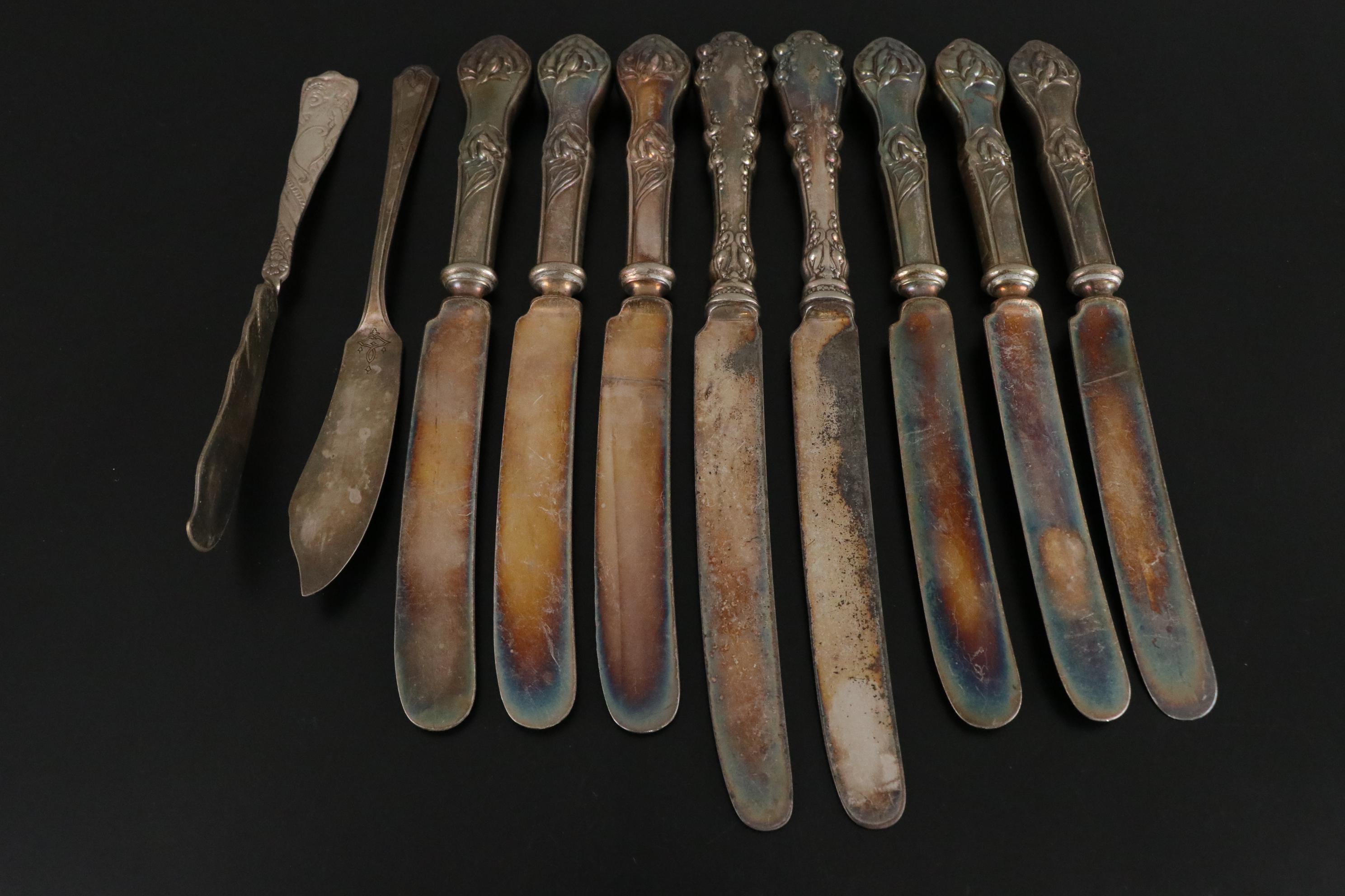 Jennings Bros. "Sweet Pea" and Other Silver Plate Flatware