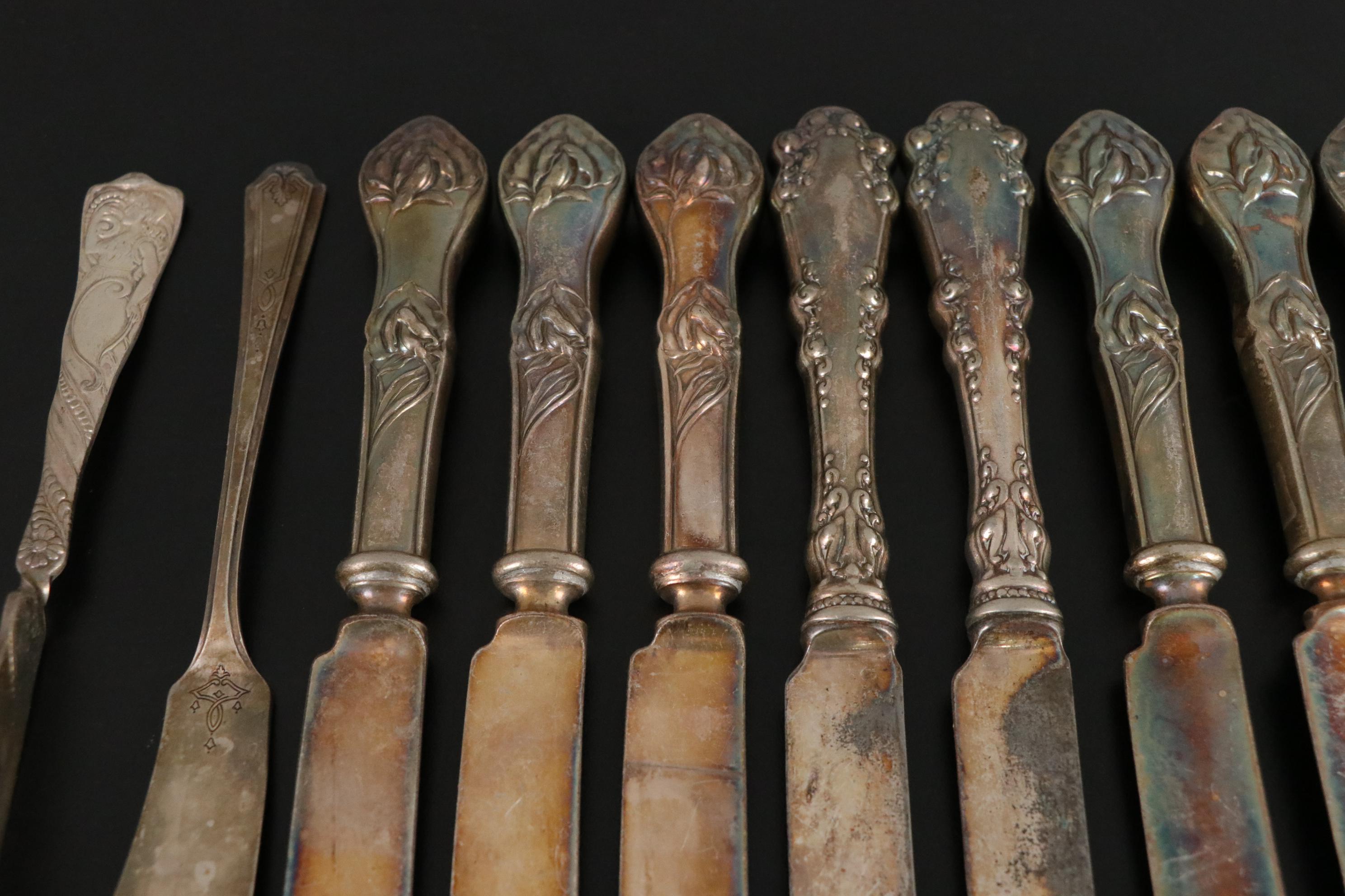 Jennings Bros. "Sweet Pea" and Other Silver Plate Flatware