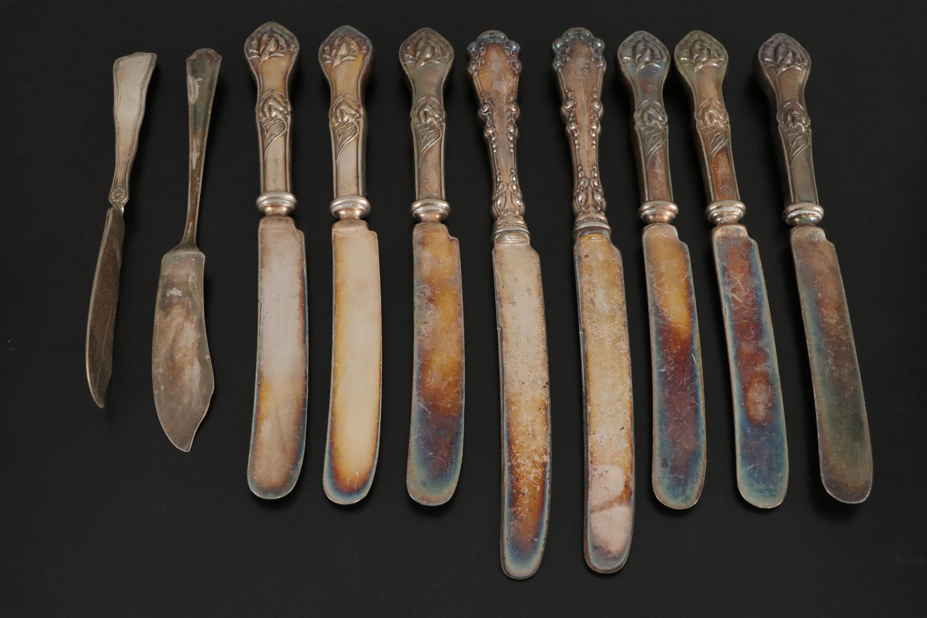 Jennings Bros. "Sweet Pea" and Other Silver Plate Flatware